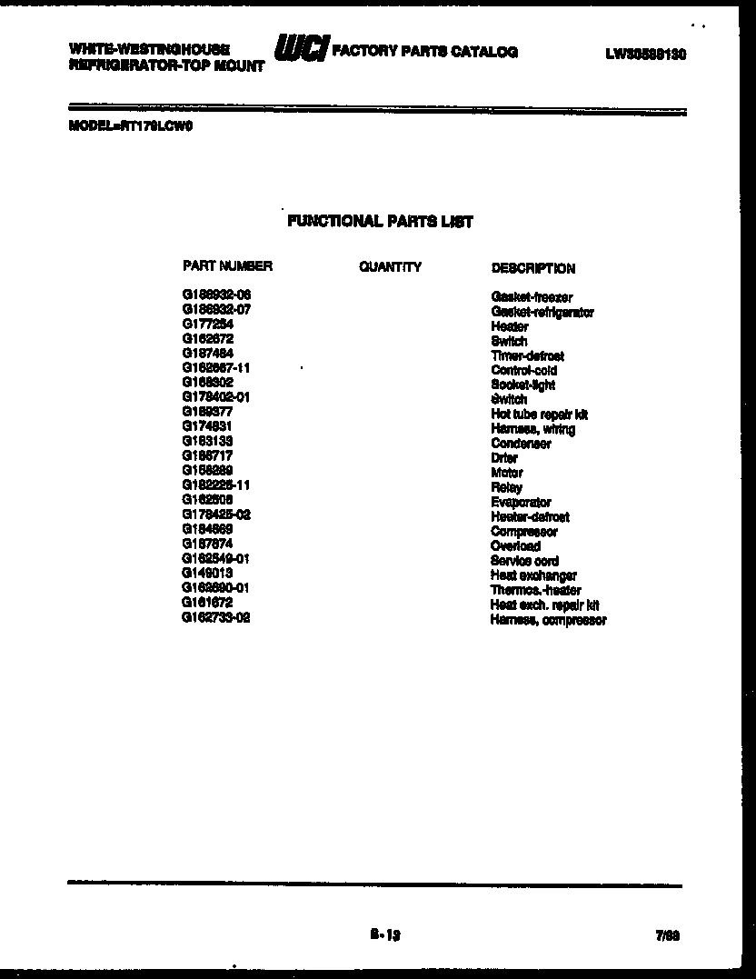 05 - SYSTEM AND AUTOMATIC DEFROST PARTS