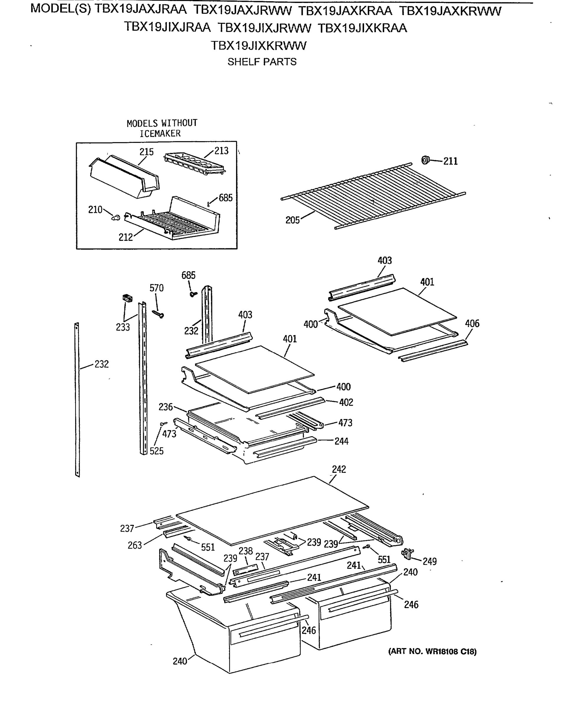 SHELF PARTS
