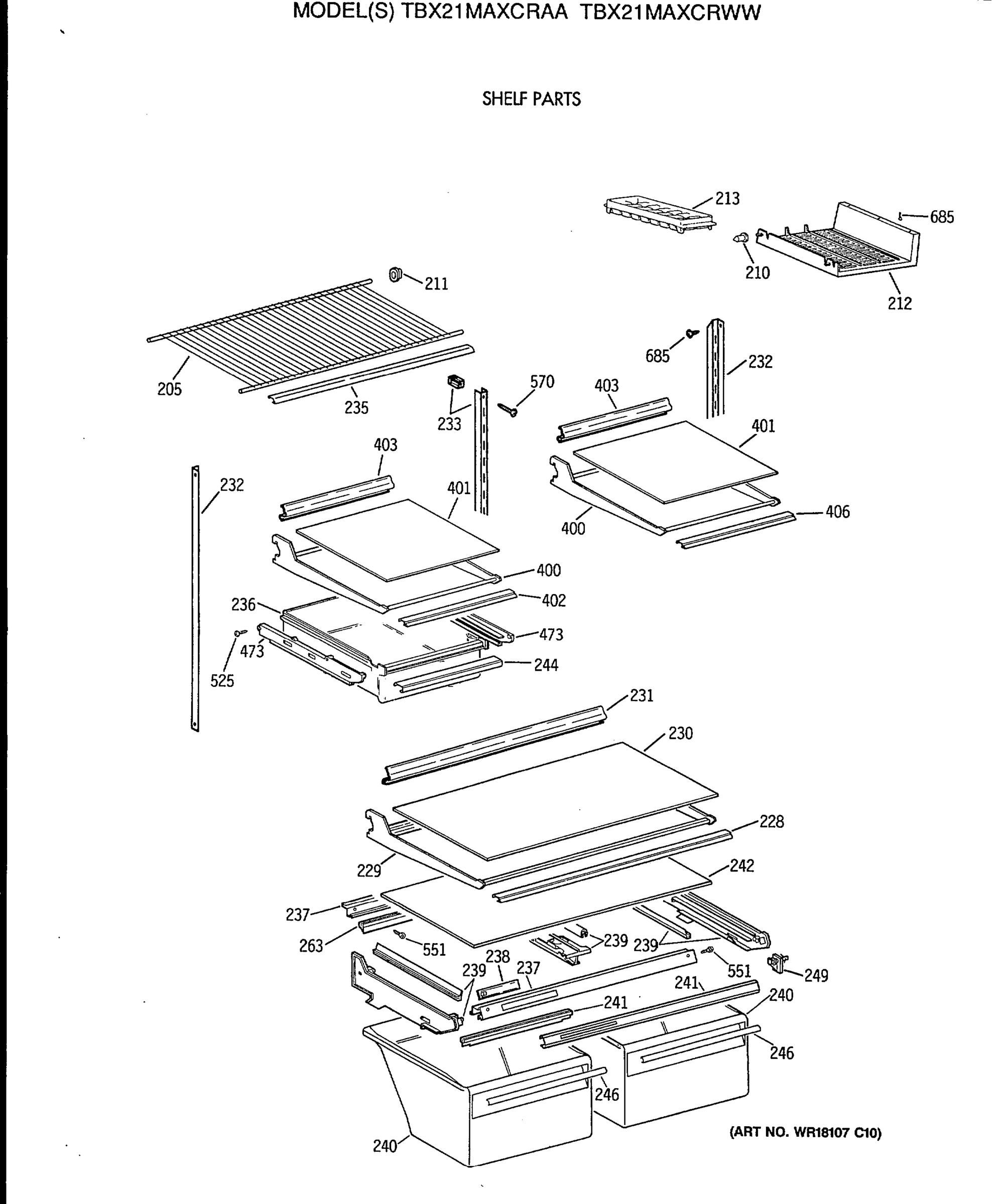 SHELF PARTS