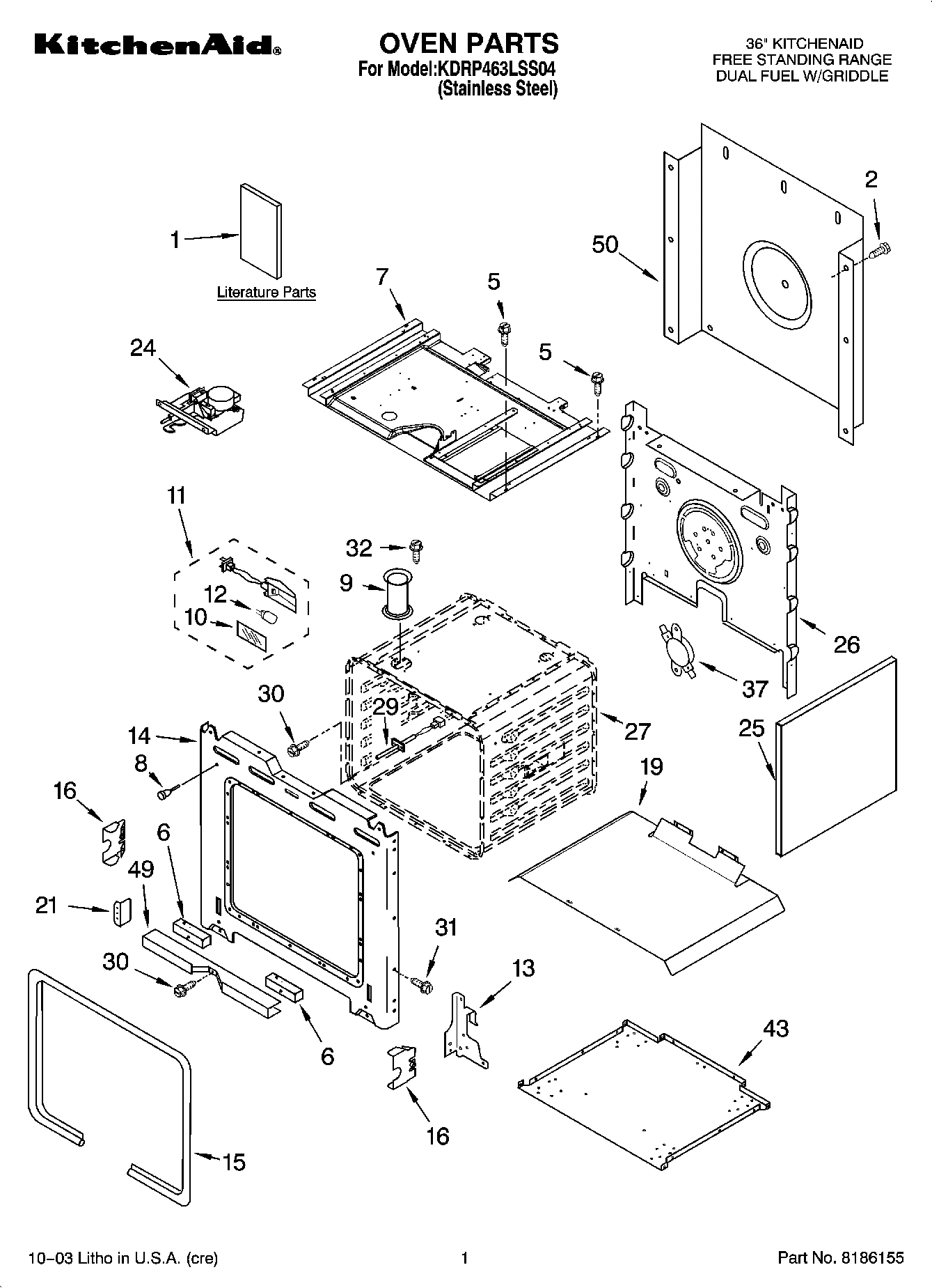 01 - OVEN PARTS
