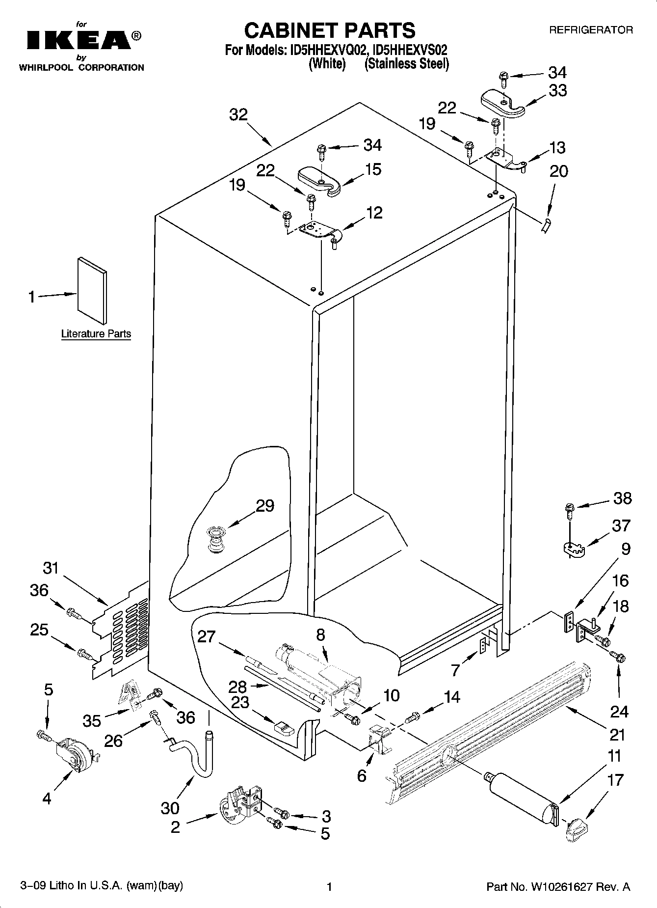 01 - CABINET PARTS