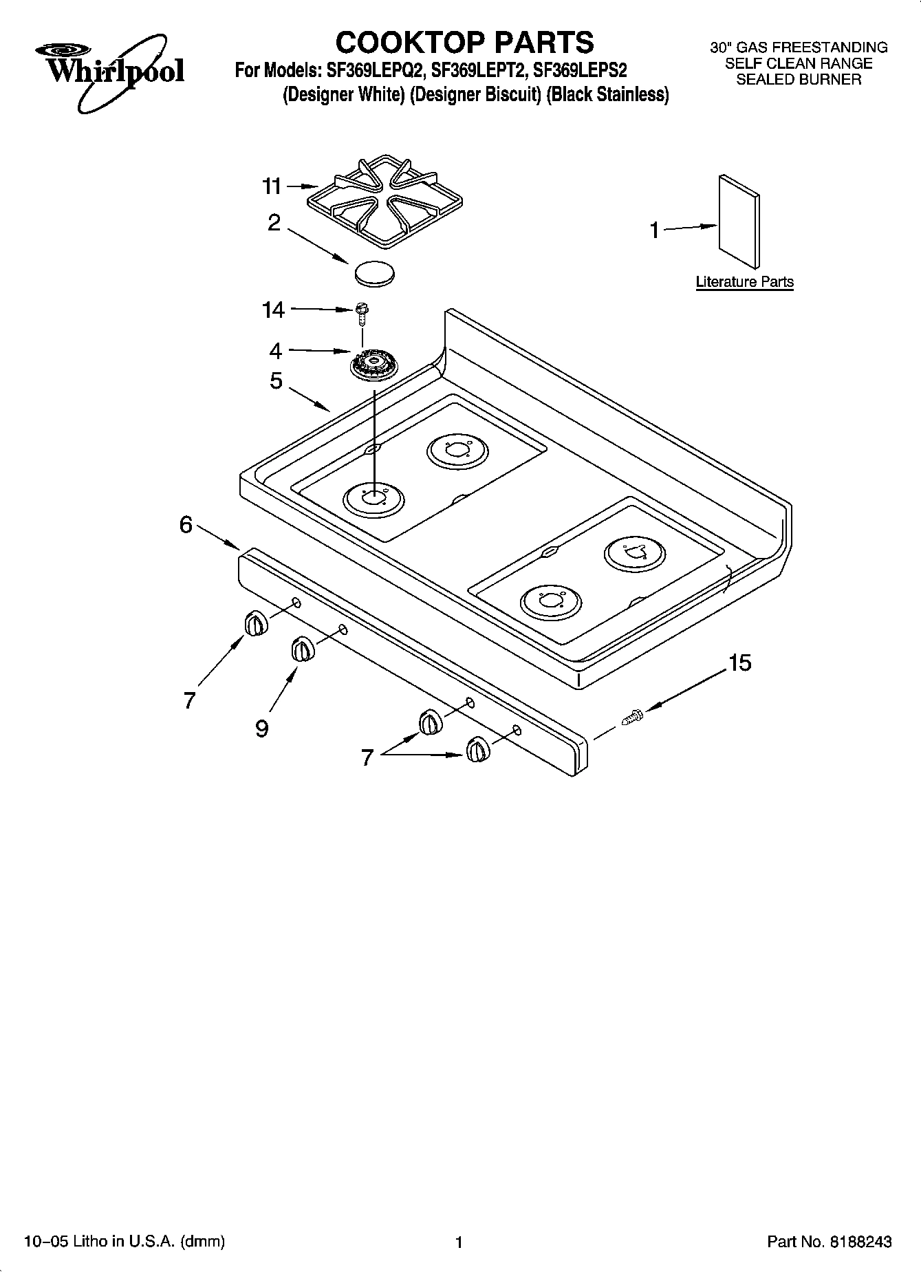 01 - COOKTOP PARTS