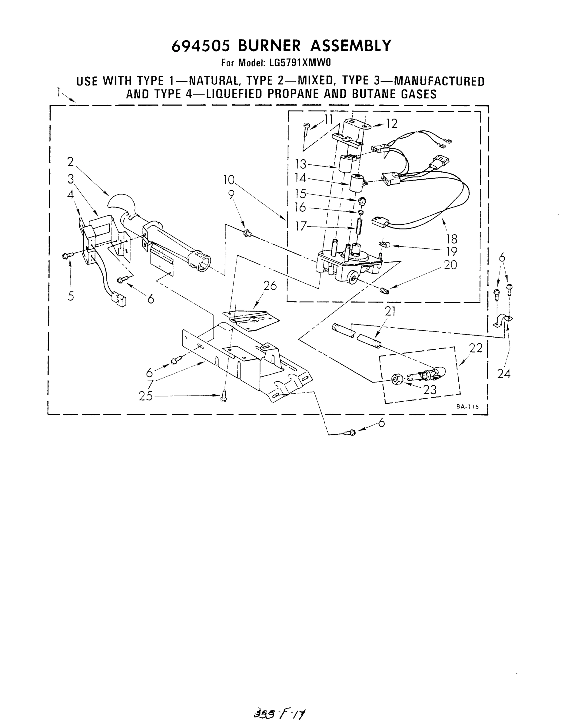 07 - 694505 BURNER