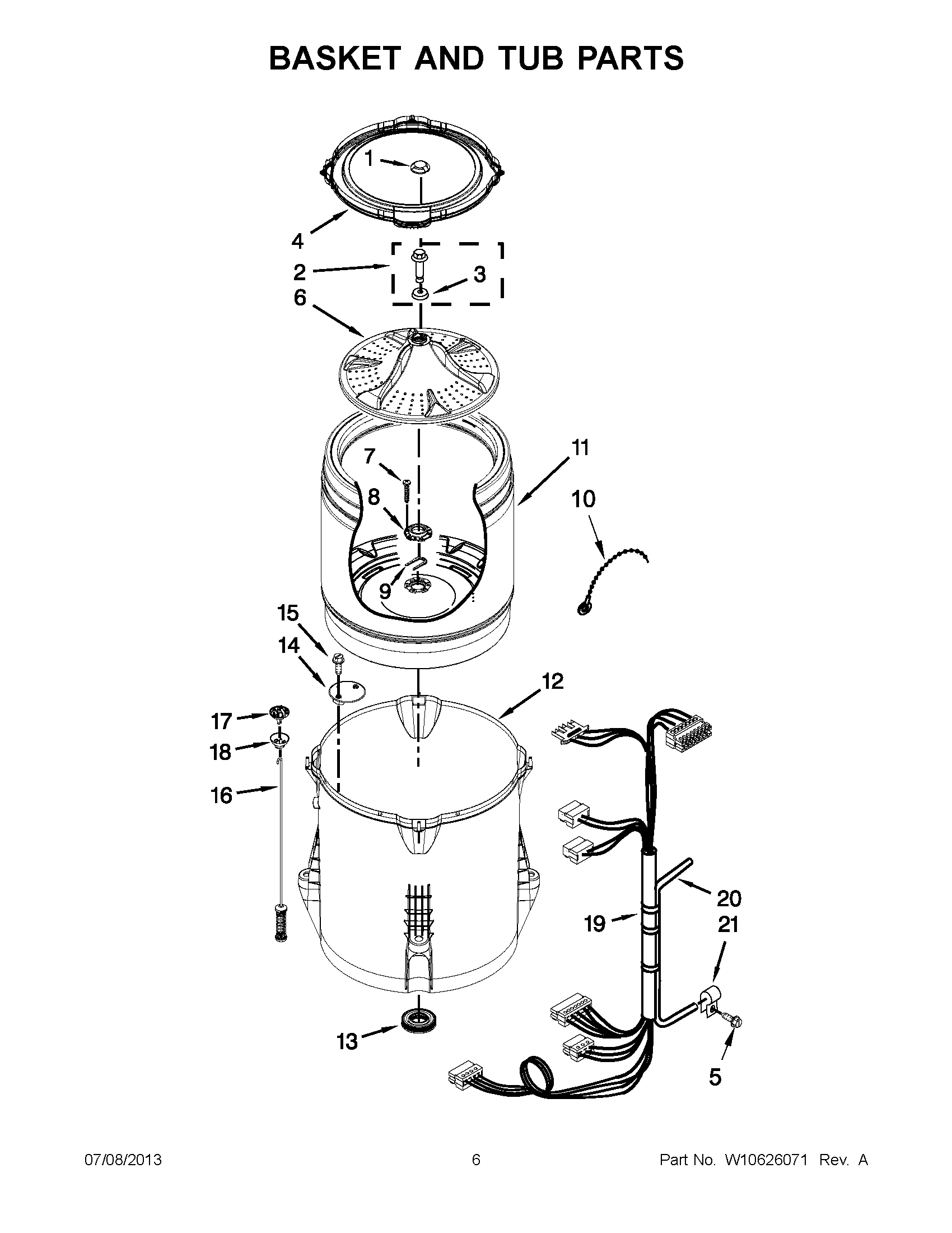 03 - BASKET AND TUB PARTS