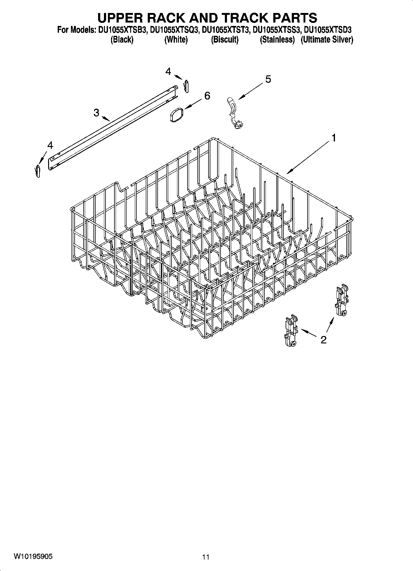 09 - UPPER RACK AND TRACK PARTS
