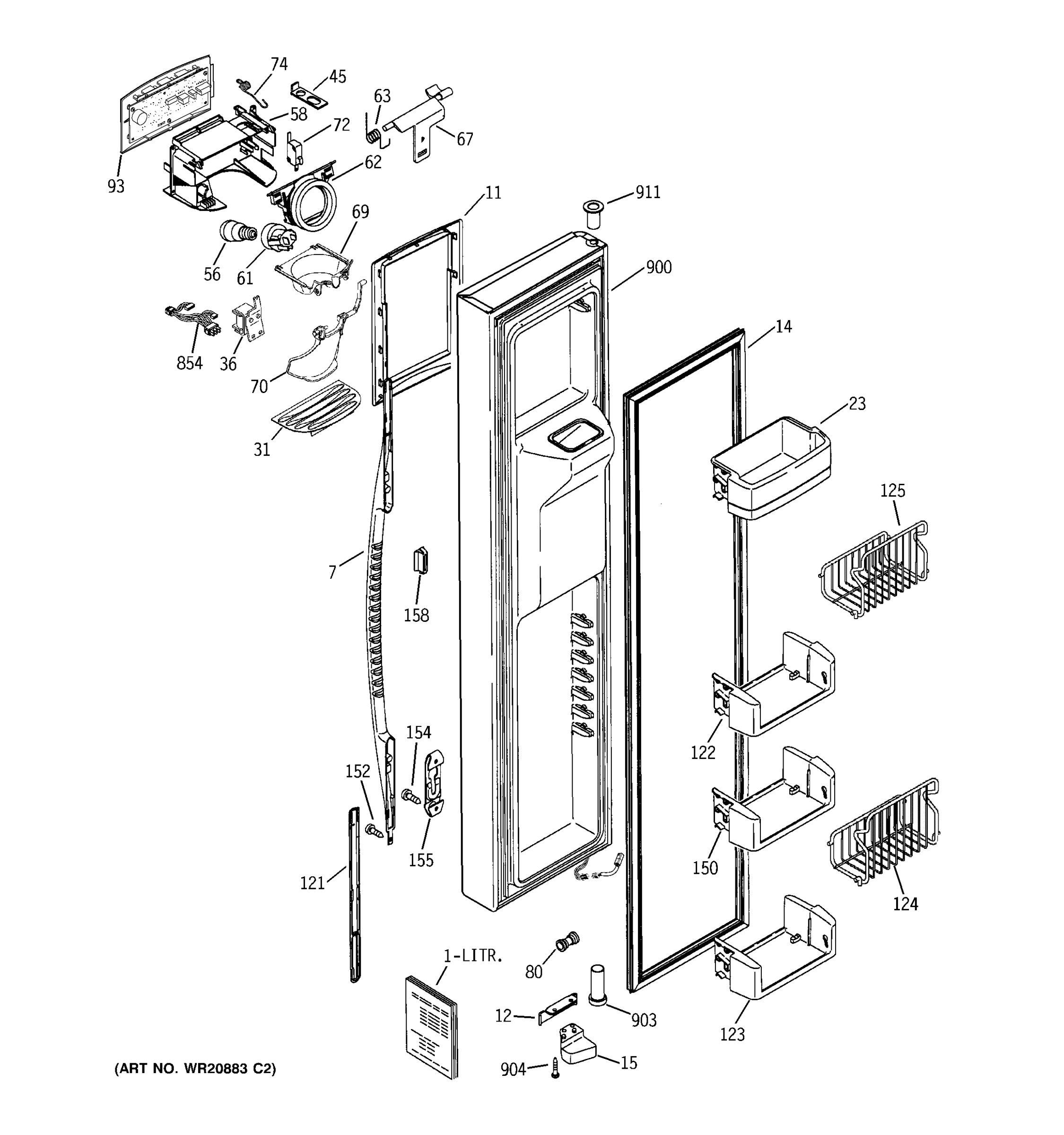 FREEZER DOOR