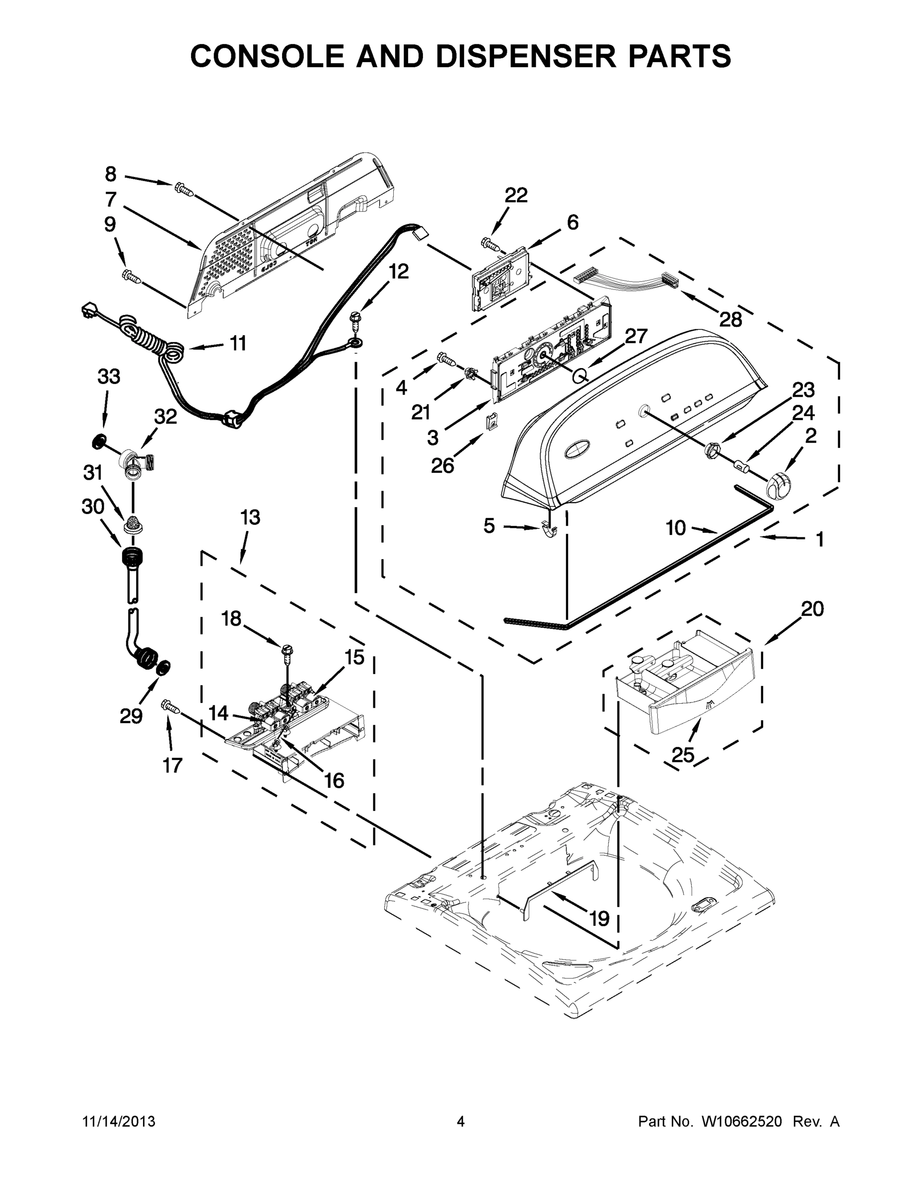 03 - CONSOLE AND DISPENSER PARTS