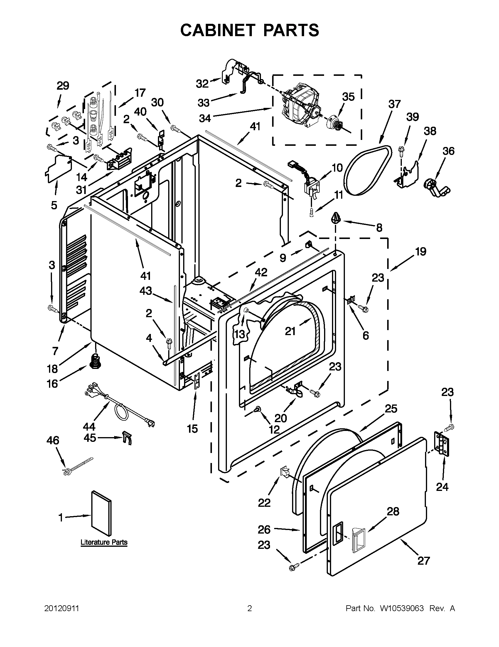01 - CABINET PARTS