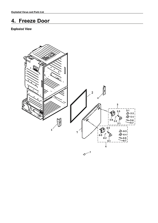FREEZER DOOR PARTS