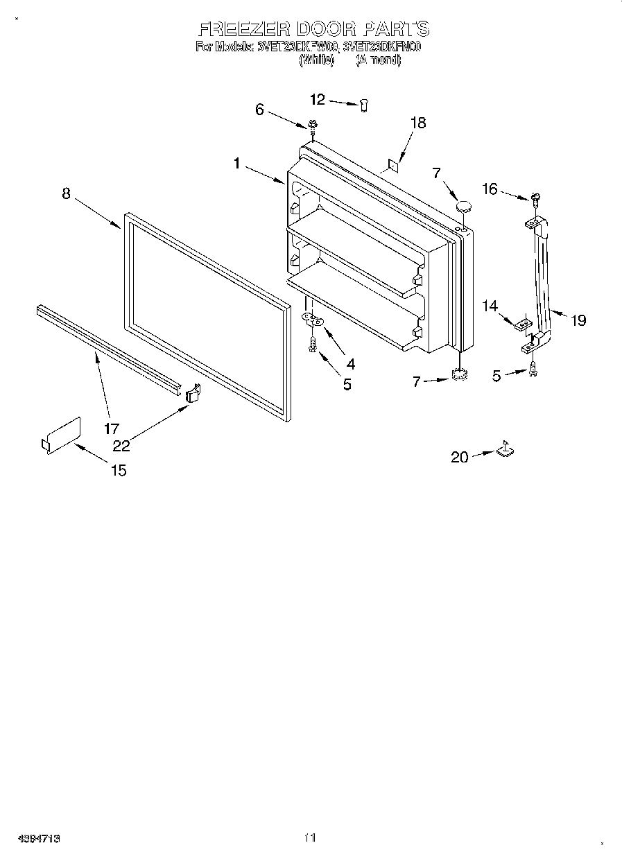 06 - FREEZER DOOR, LIT/OPTIONAL