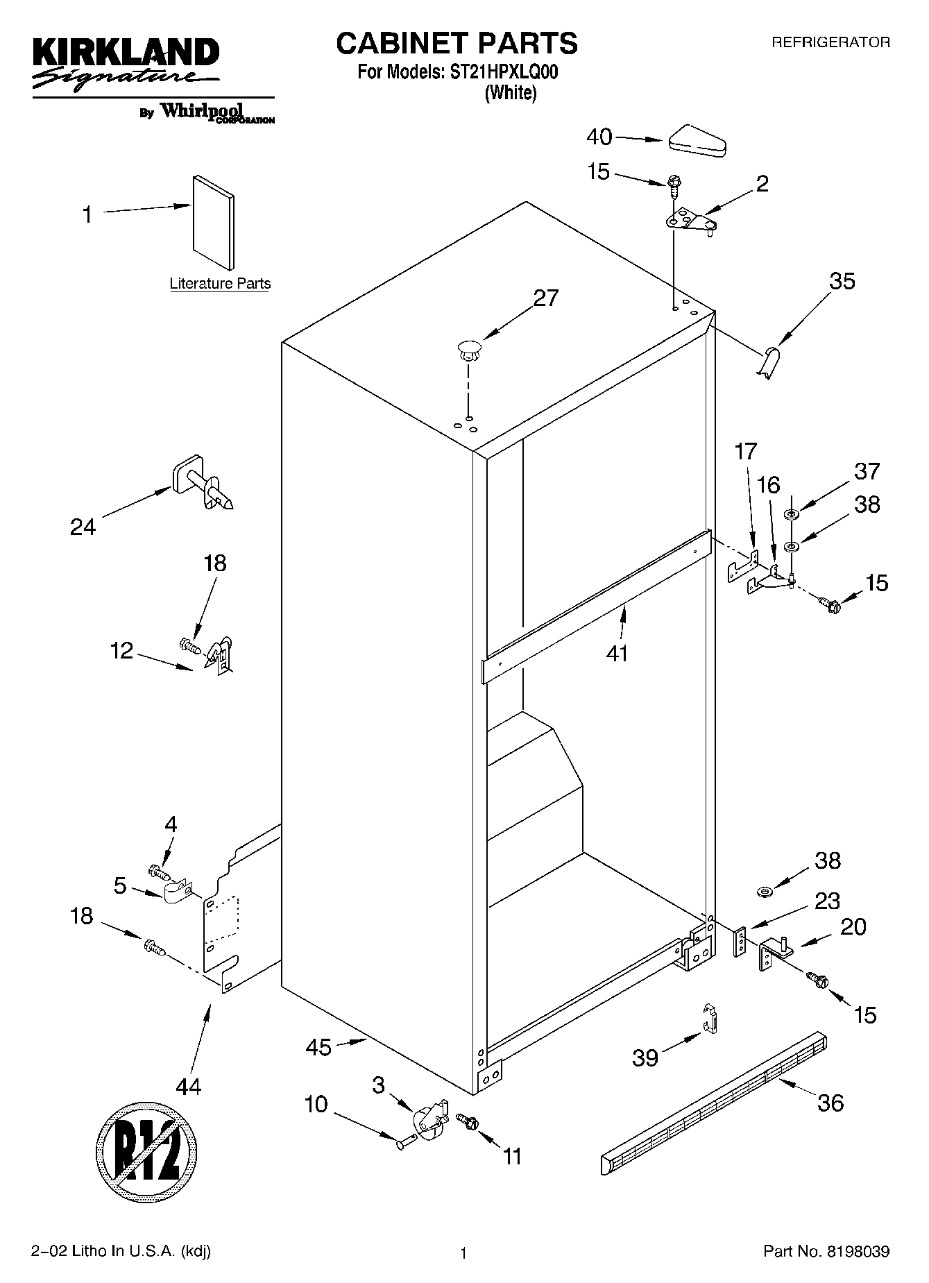 01 - CABINET, LITERATURE