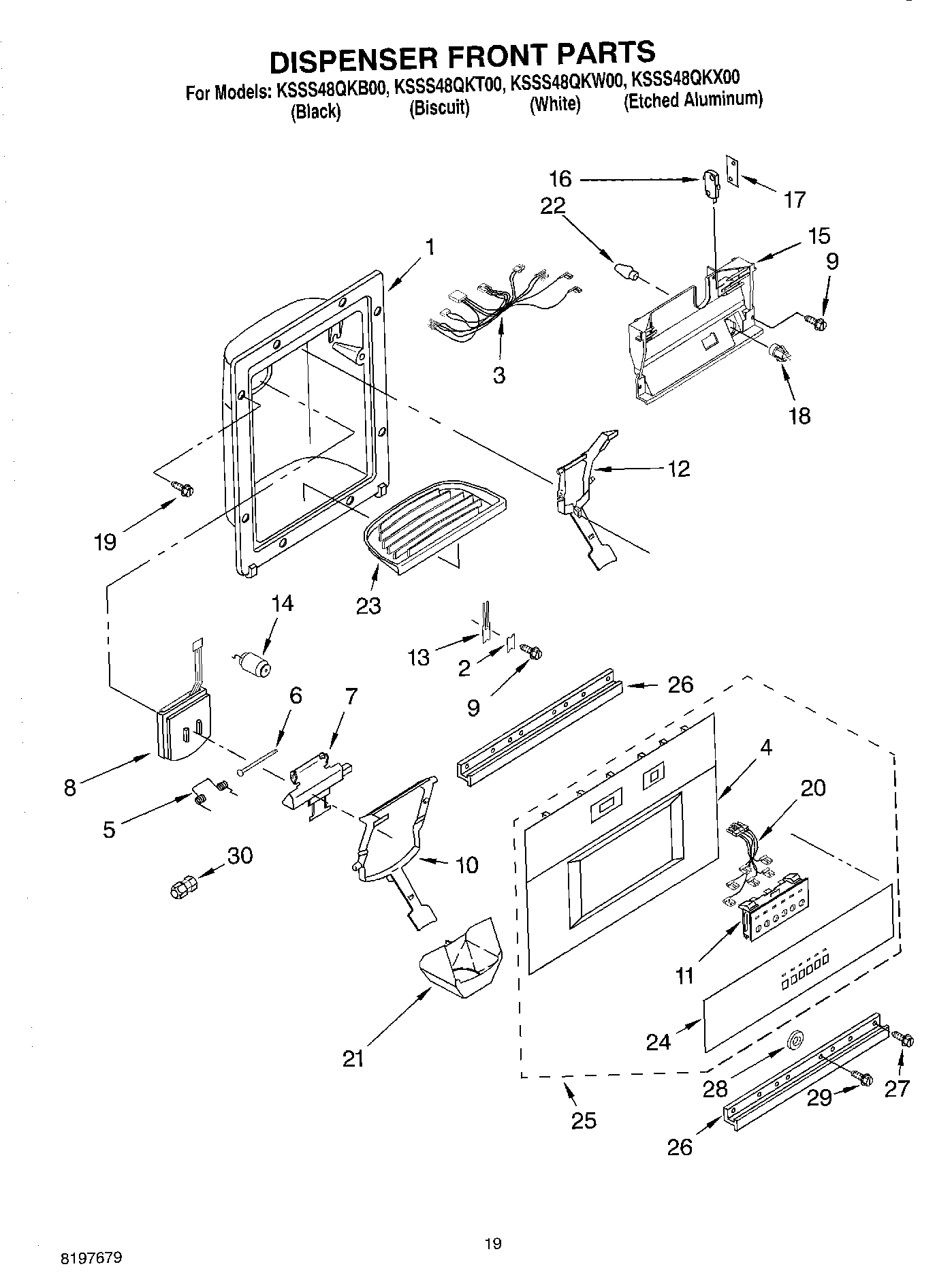 12 - DISPENSER FRONT