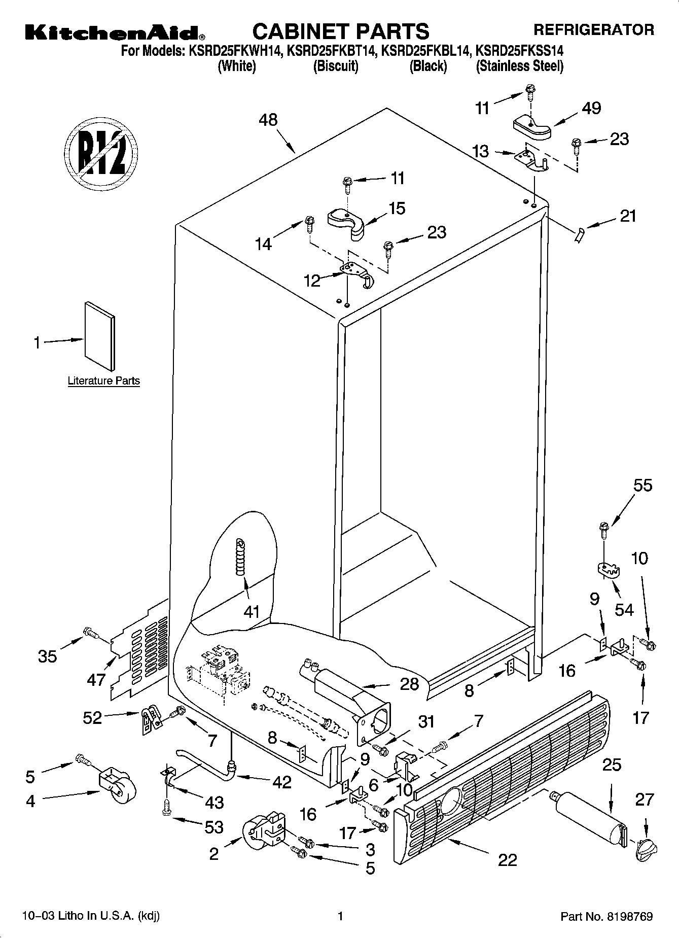 01 - CABINET PARTS
