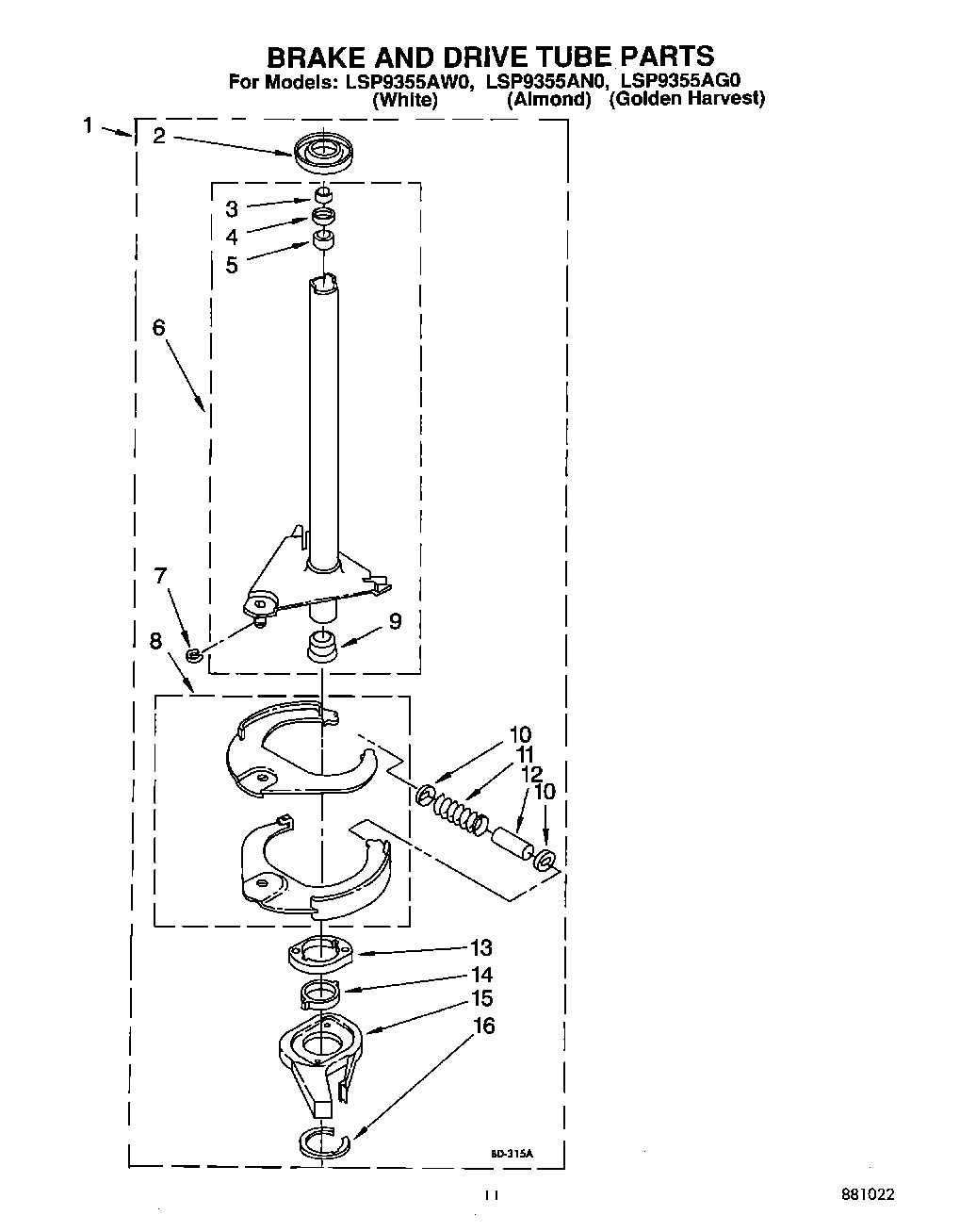 09 - BRAKE AND DRIVE TUBE