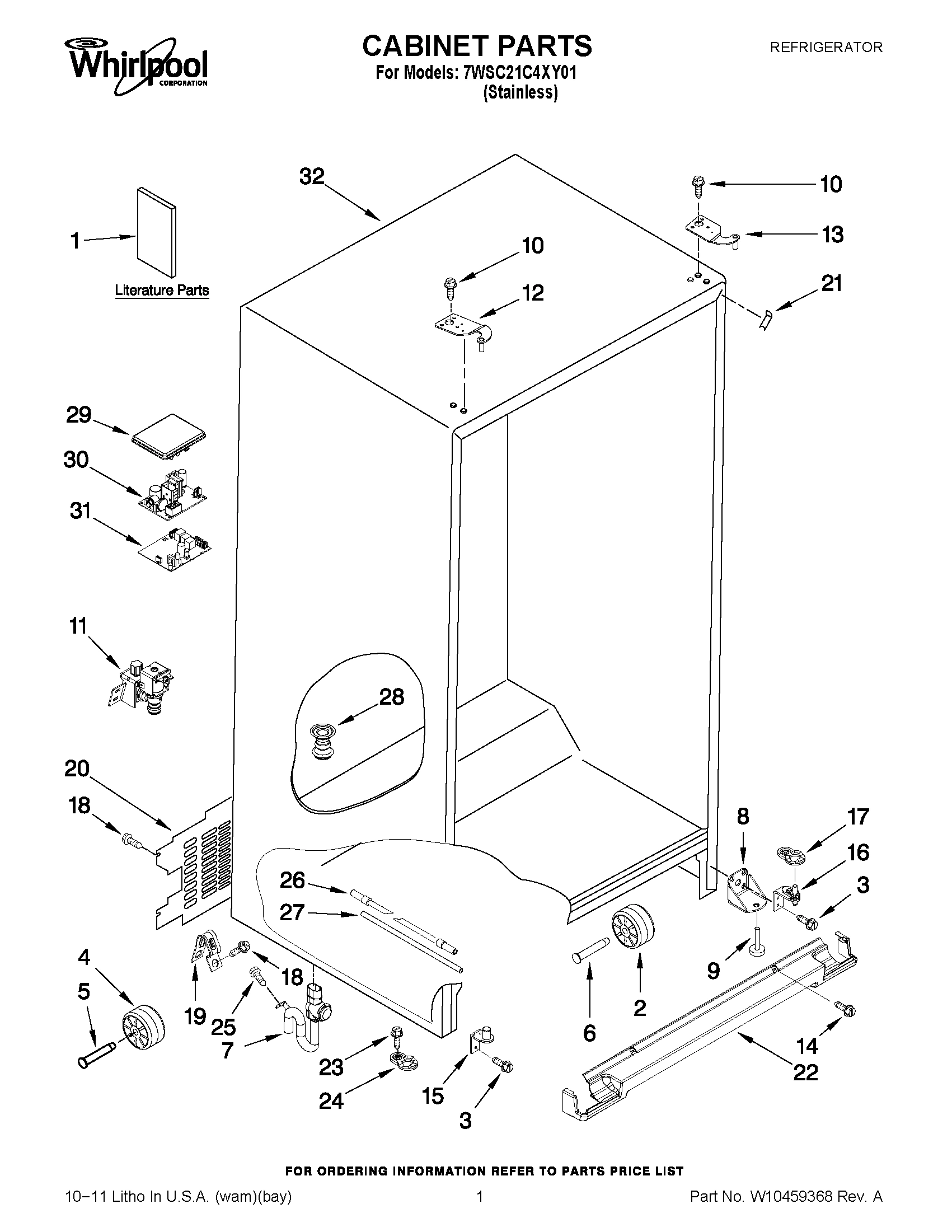 01 - CABINET PARTS