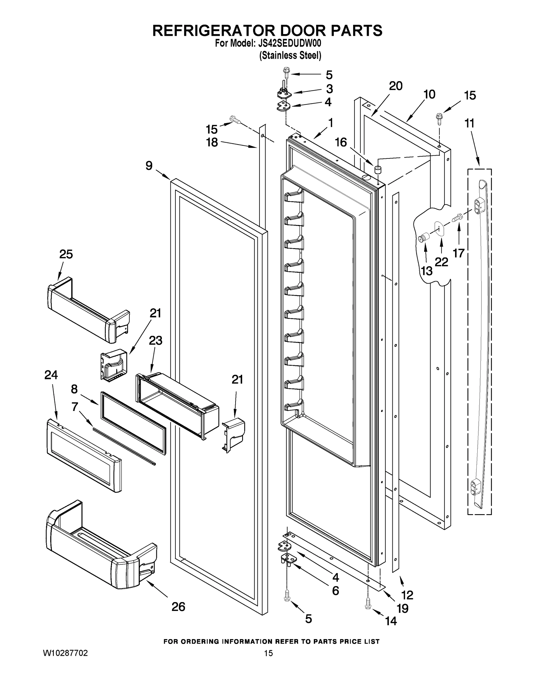 10 - REFRIGERATOR DOOR PARTS