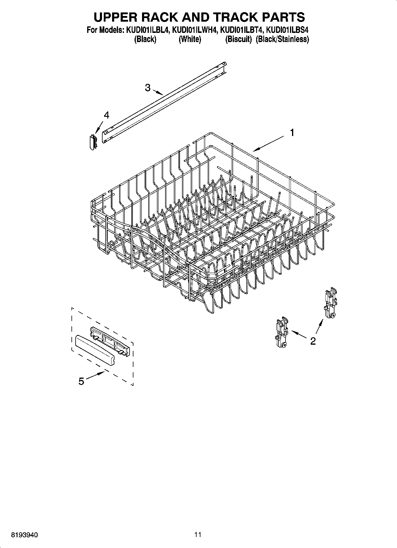 09 - UPPER RACK AND TRACK PARTS