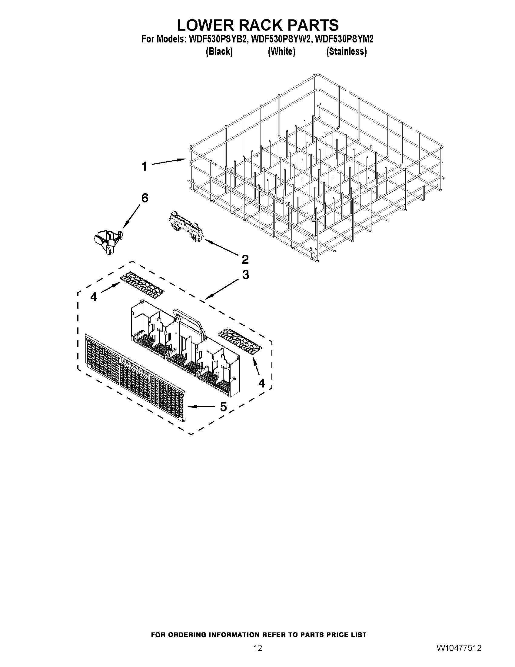 10 - LOWER RACK PARTS