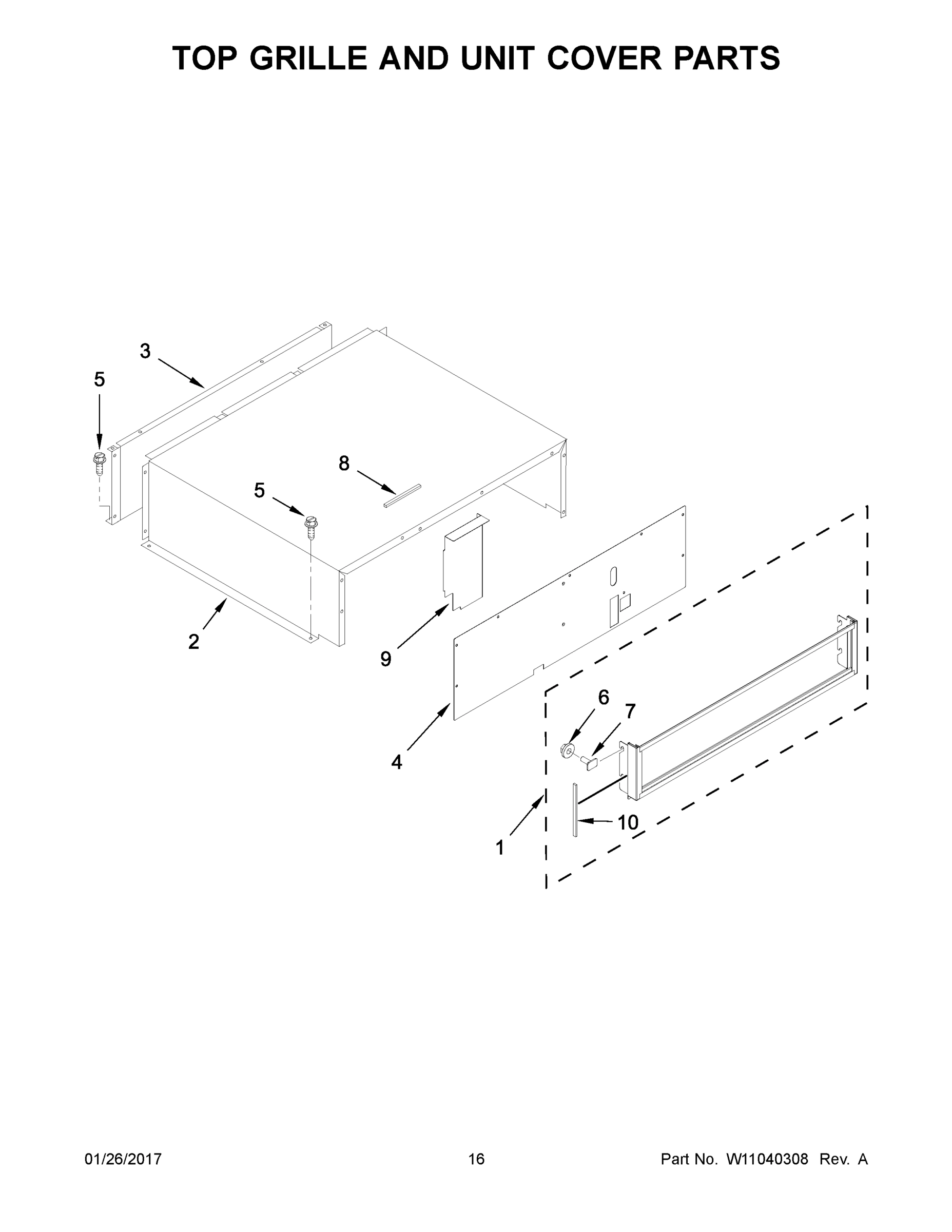 09 - TOP GRILLE AND UNIT COVER PARTS