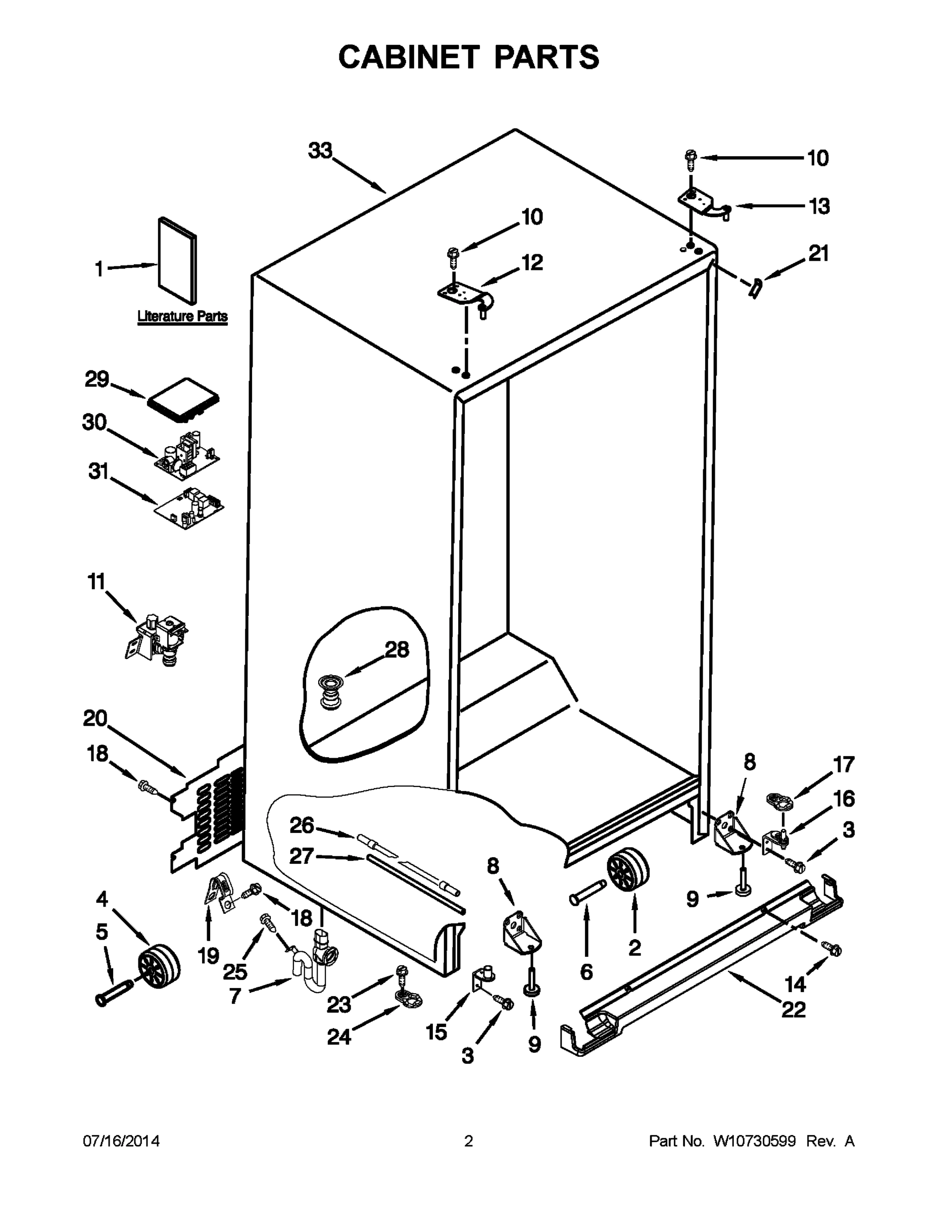02 - CABINET PARTS