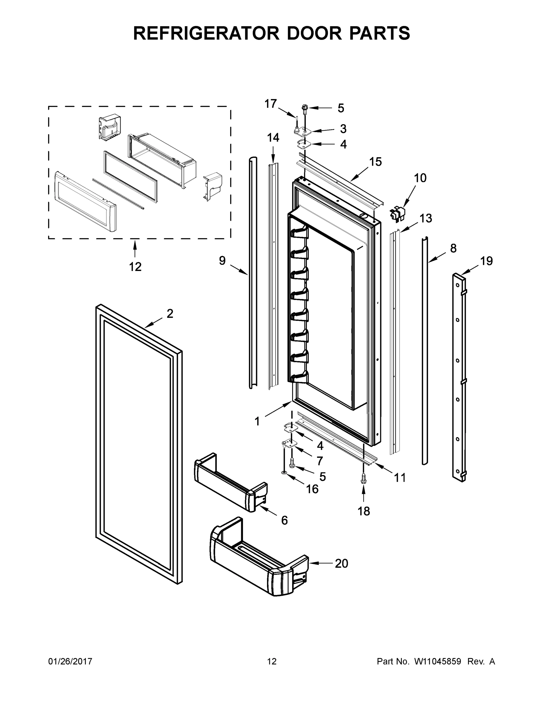 07 - REFRIGERATOR DOOR PARTS