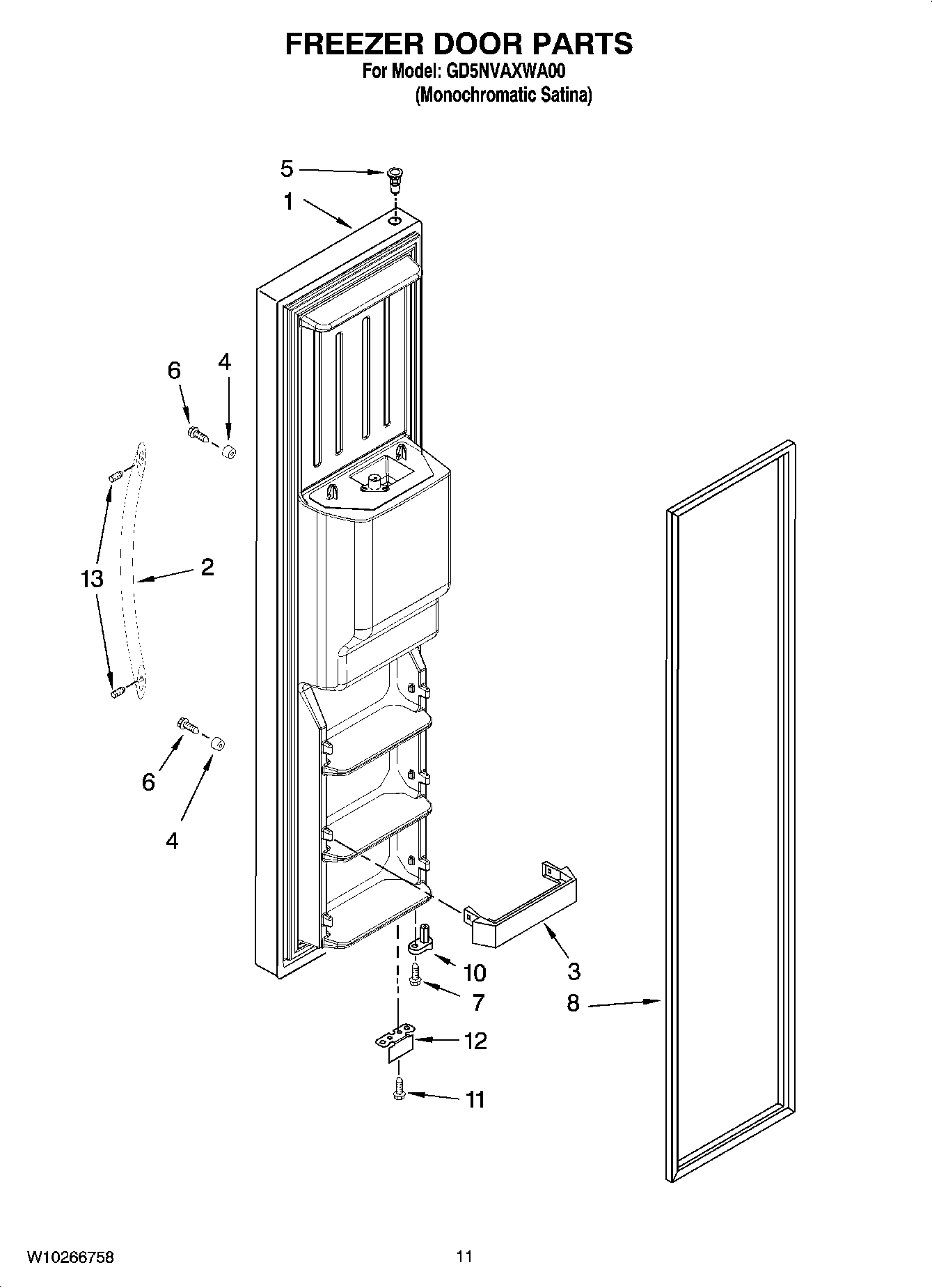 07 - FREEZER DOOR PARTS