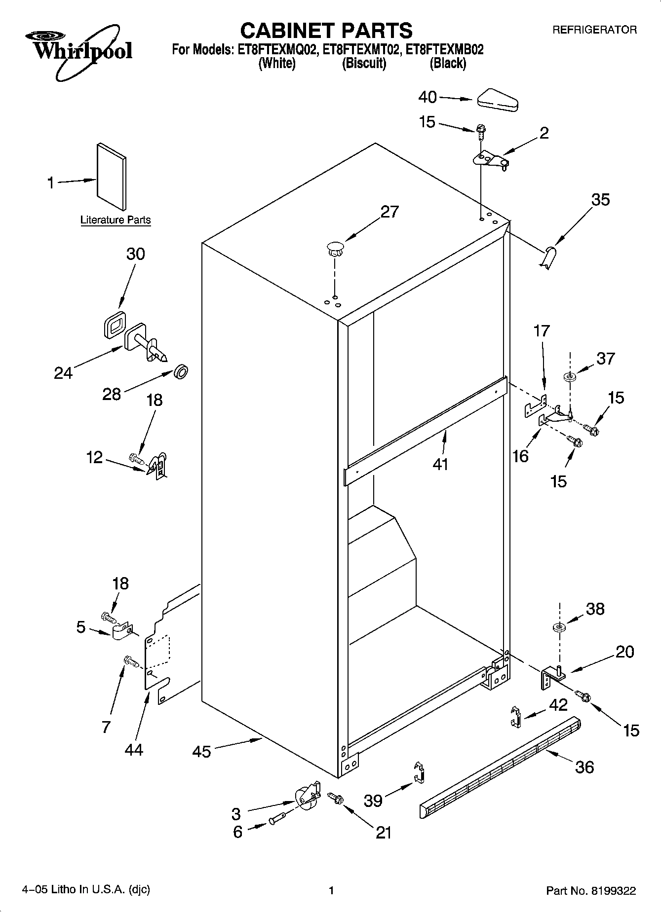 01 - CABINET PARTS