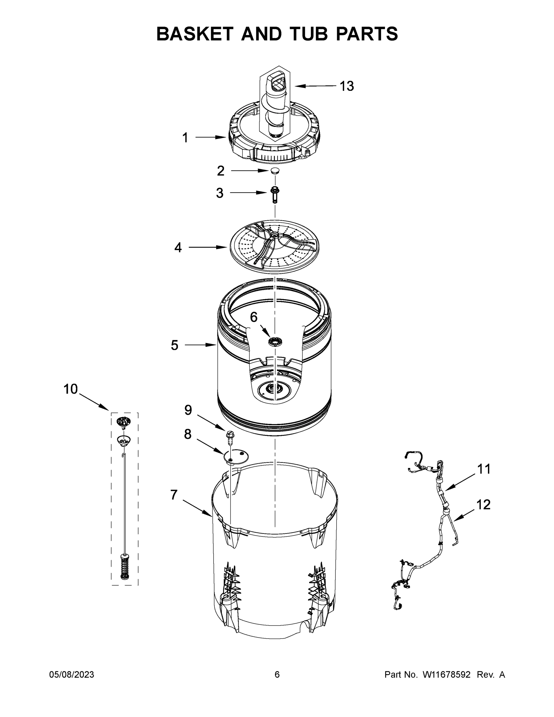 04 - BASKET AND TUB PARTS
