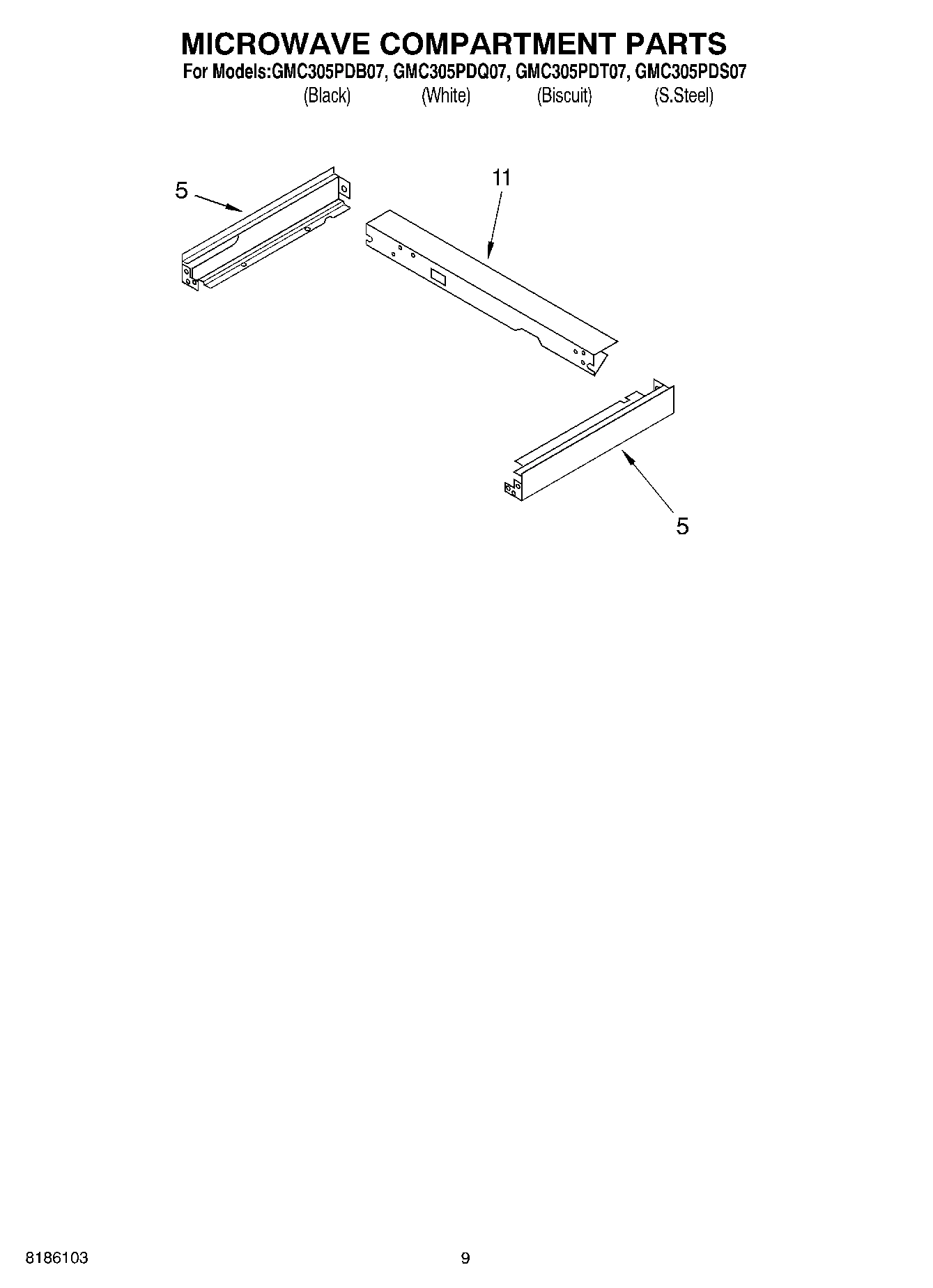 07 - MICROWAVE COMPARTMENT PARTS