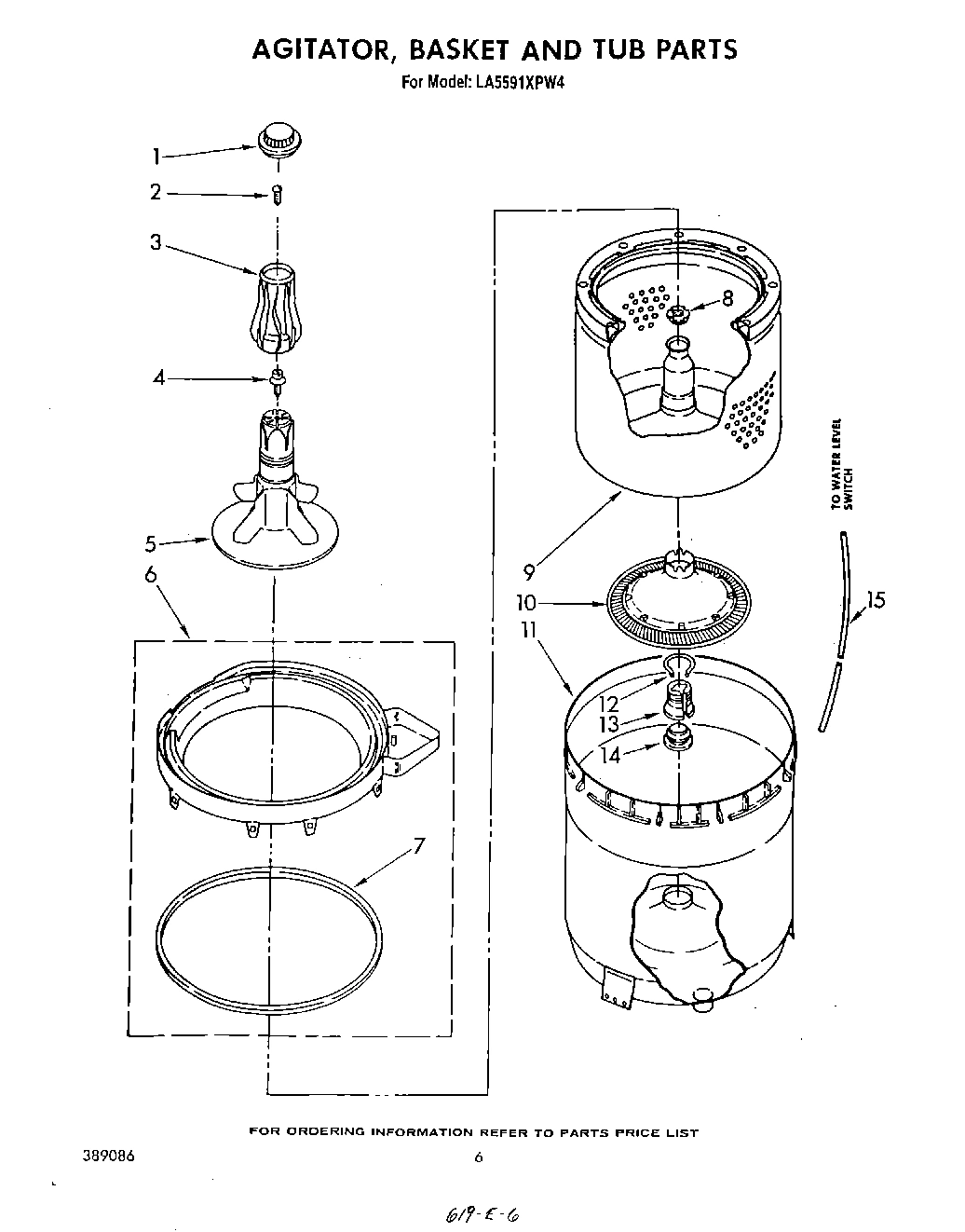 04 - AGITATOR, BASKET AND TUB