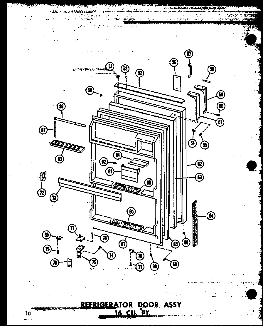 07 - REF DOOR ASSY 16 CU. FT.