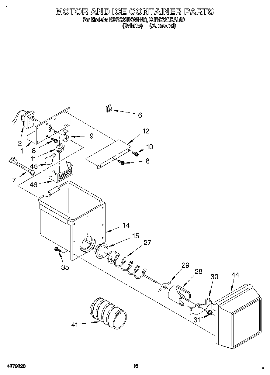 08 - MOTOR AND ICE CONTAINER