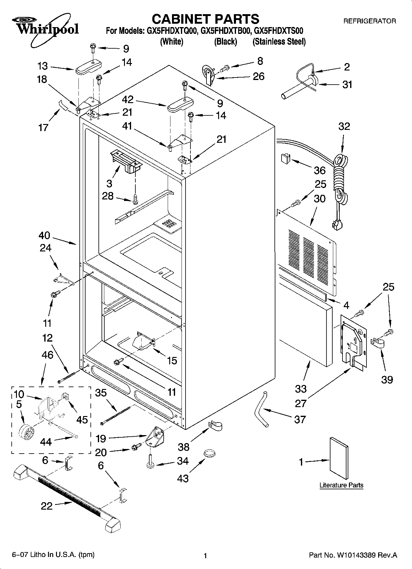 01 - CABINET PARTS