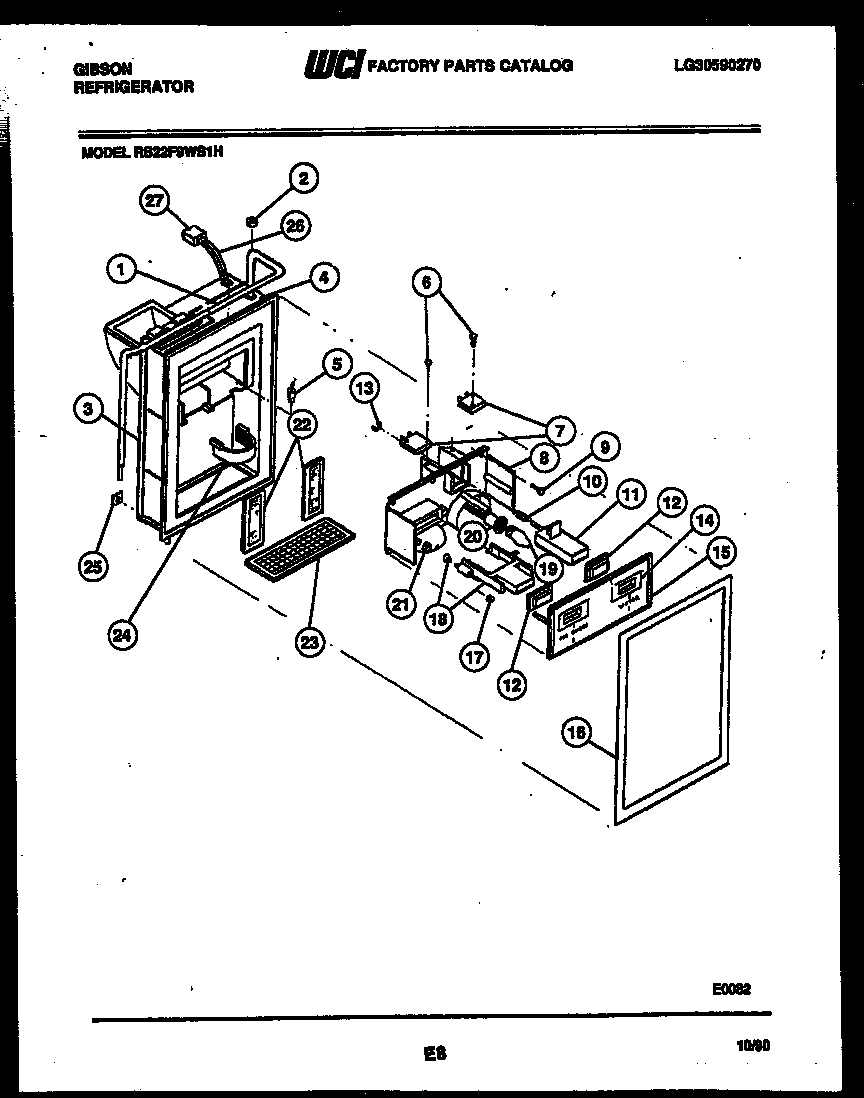 07 - ICE DOOR, DISPENSER AND WATER TANK