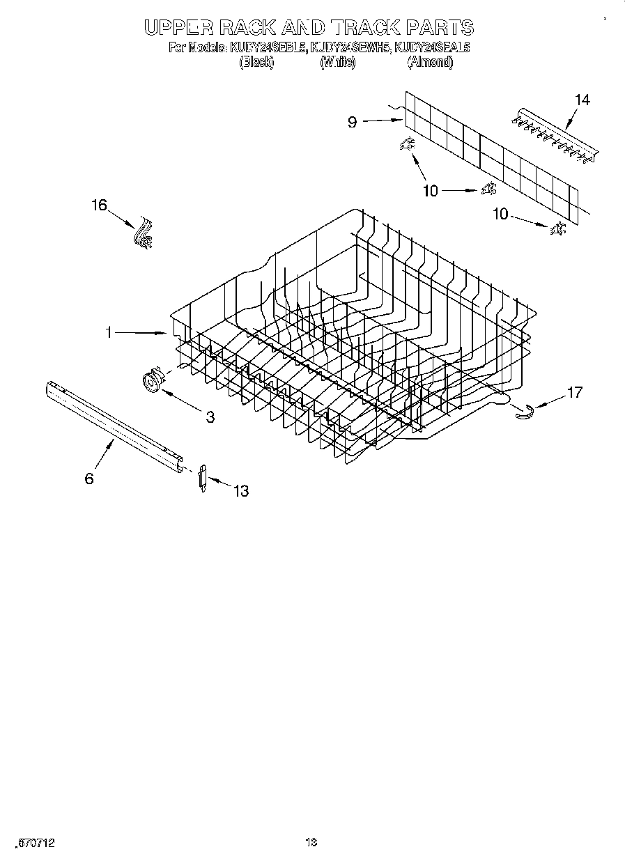 10 - UPPER RACK AND TRACK