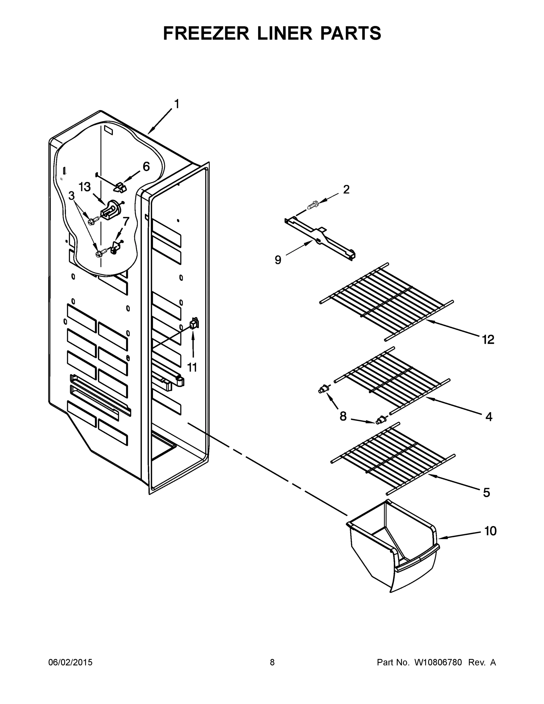 05 - FREEZER LINER PARTS
