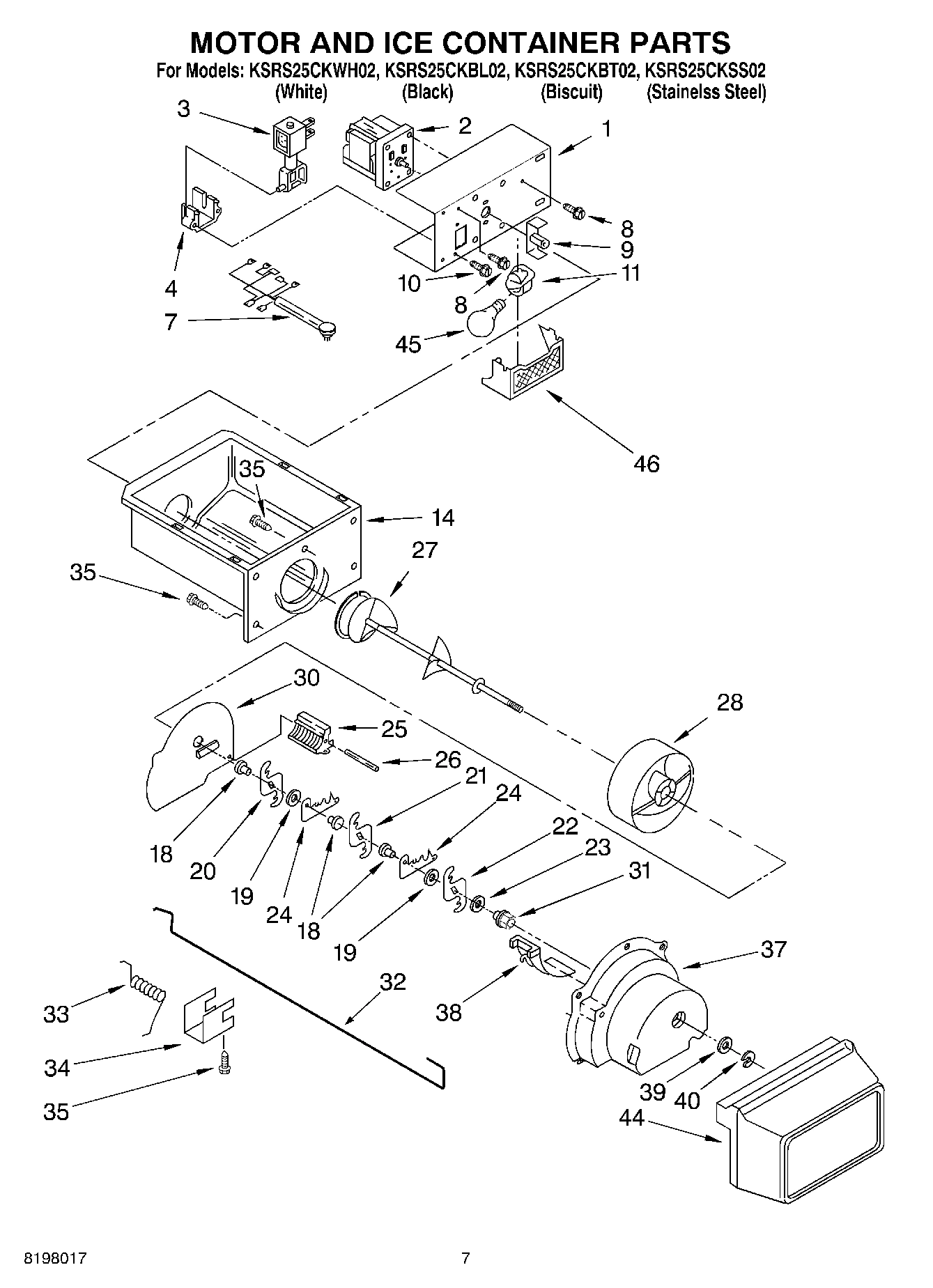 05 - MOTOR AND ICE CONTAINER