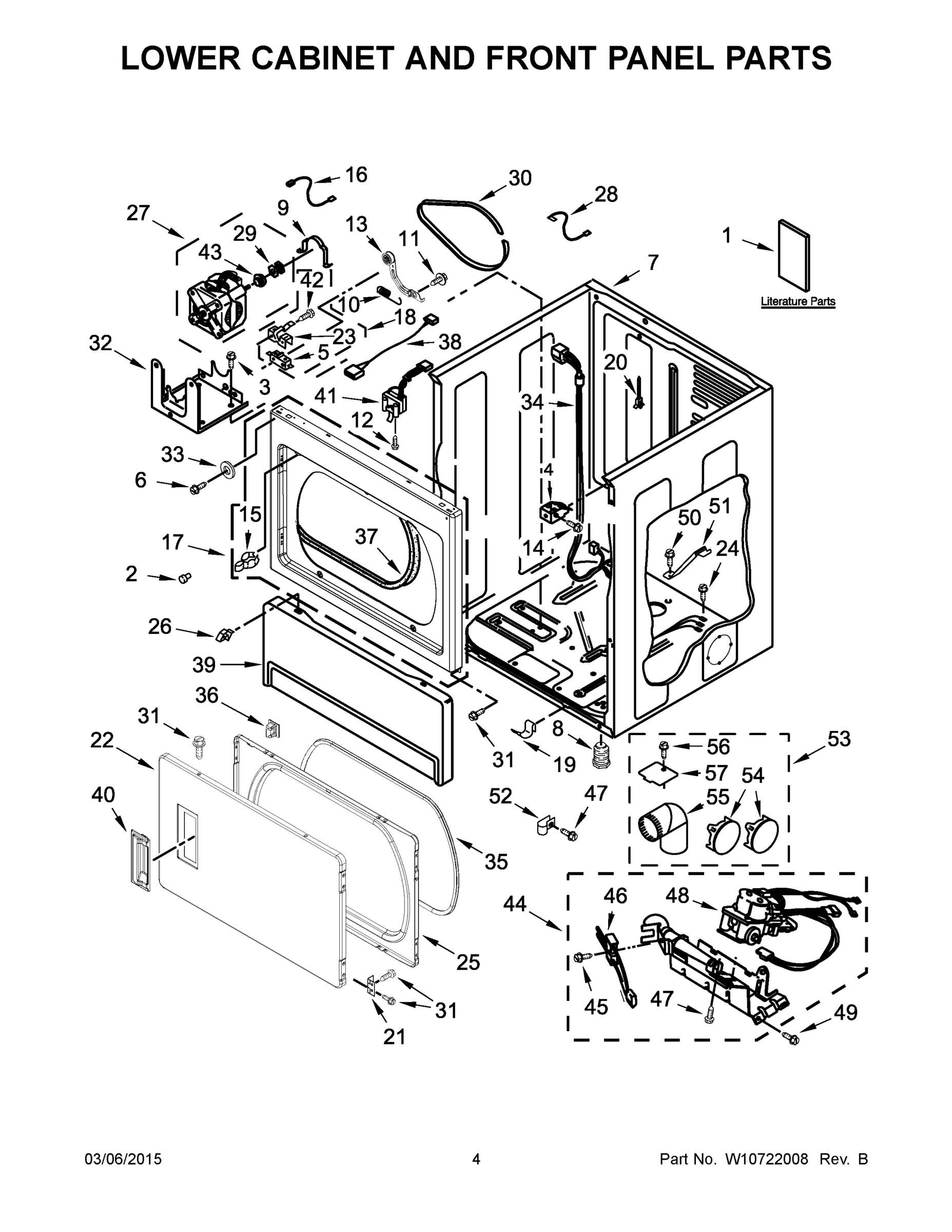 03 - LOWER CABINET AND FRONT PANEL PARTS