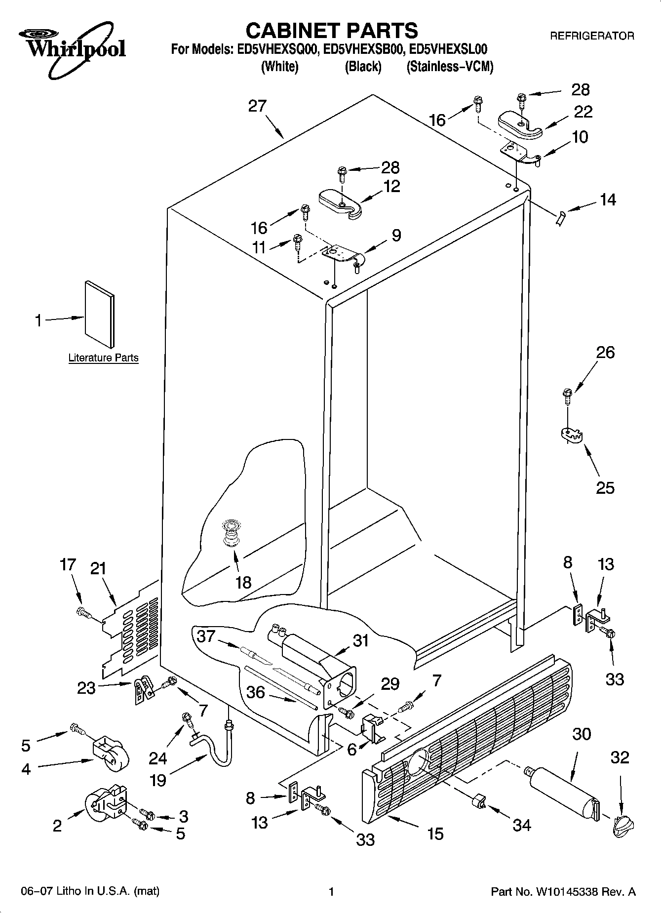 01 - CABINET PARTS