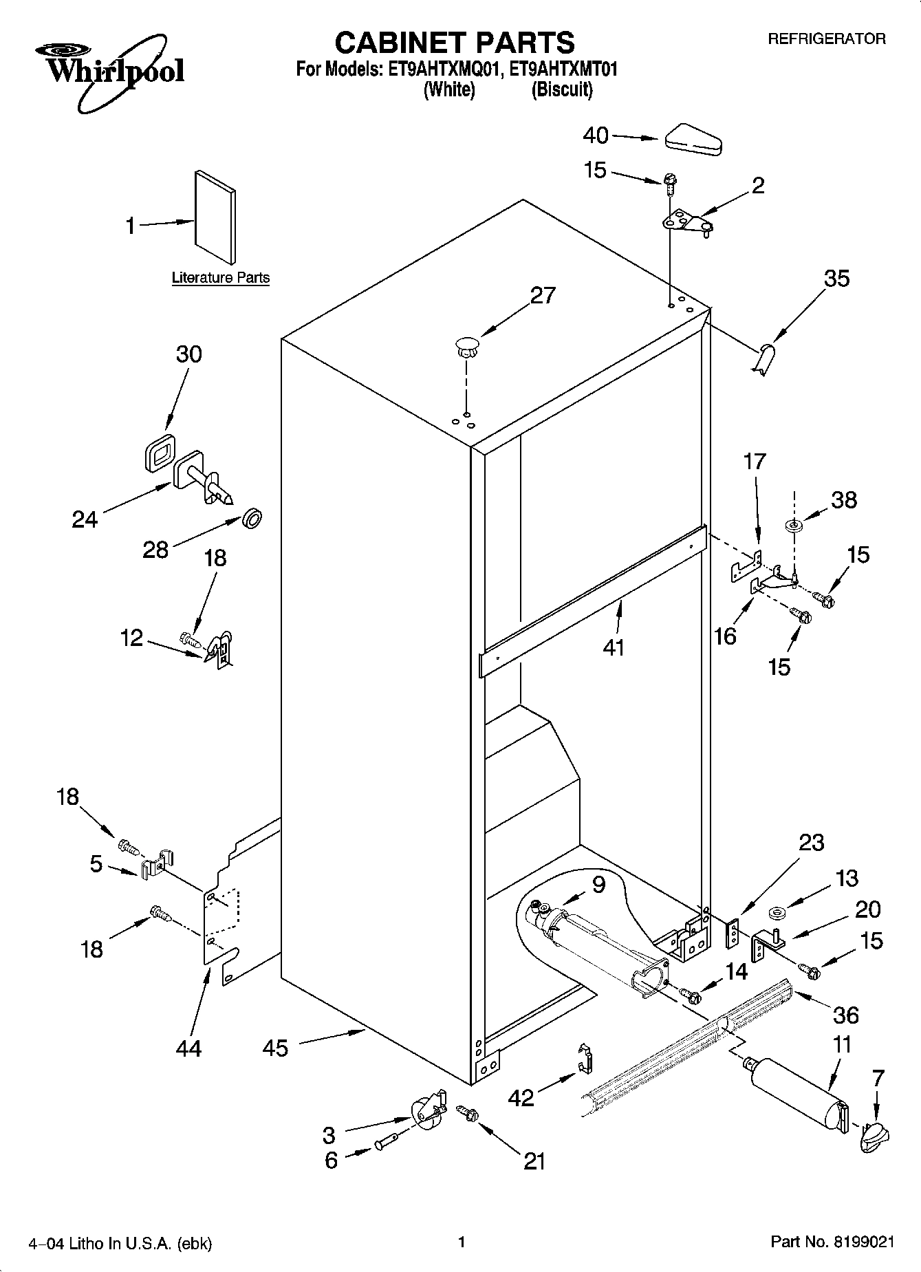 01 - CABINET PARTS