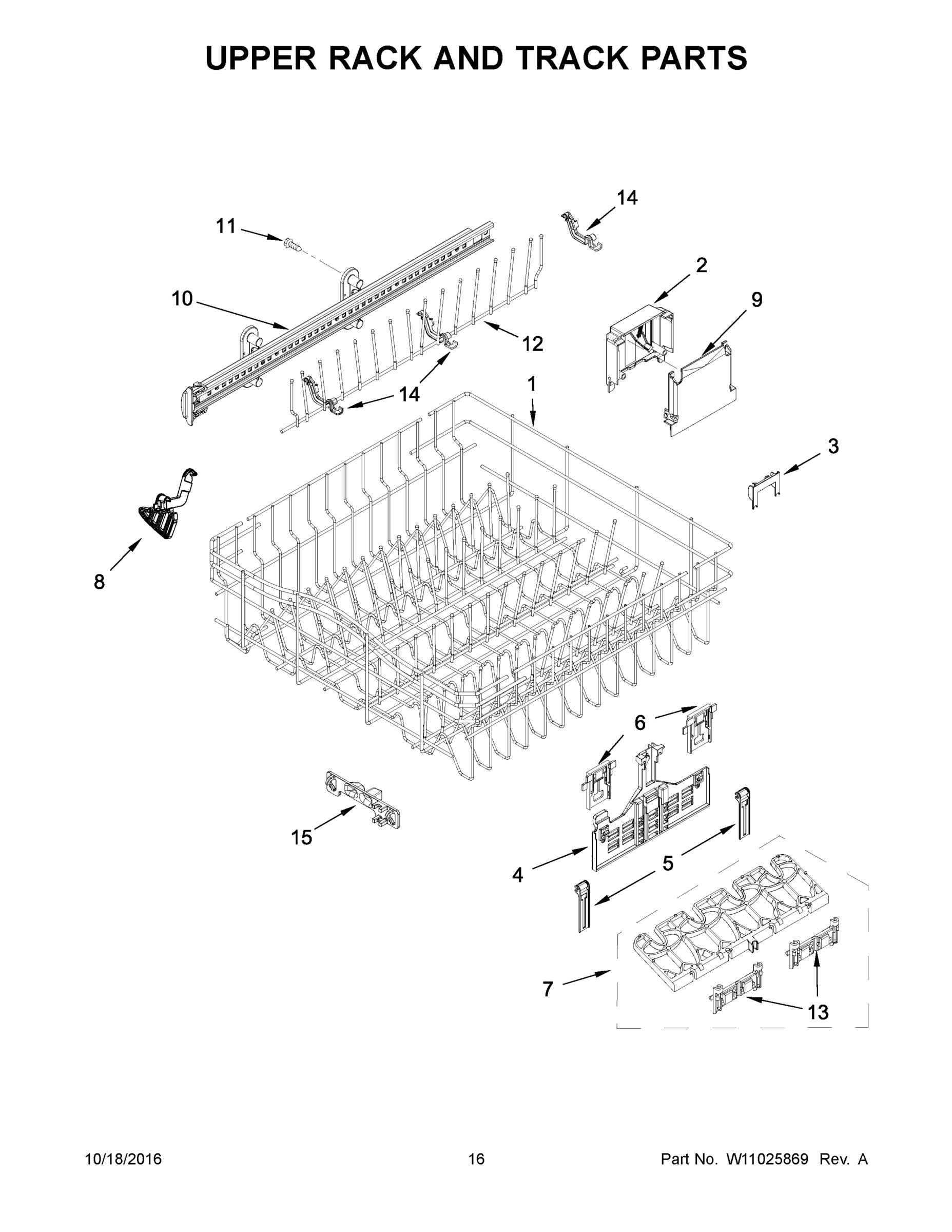 09 - UPPER RACK AND TRACK PARTS