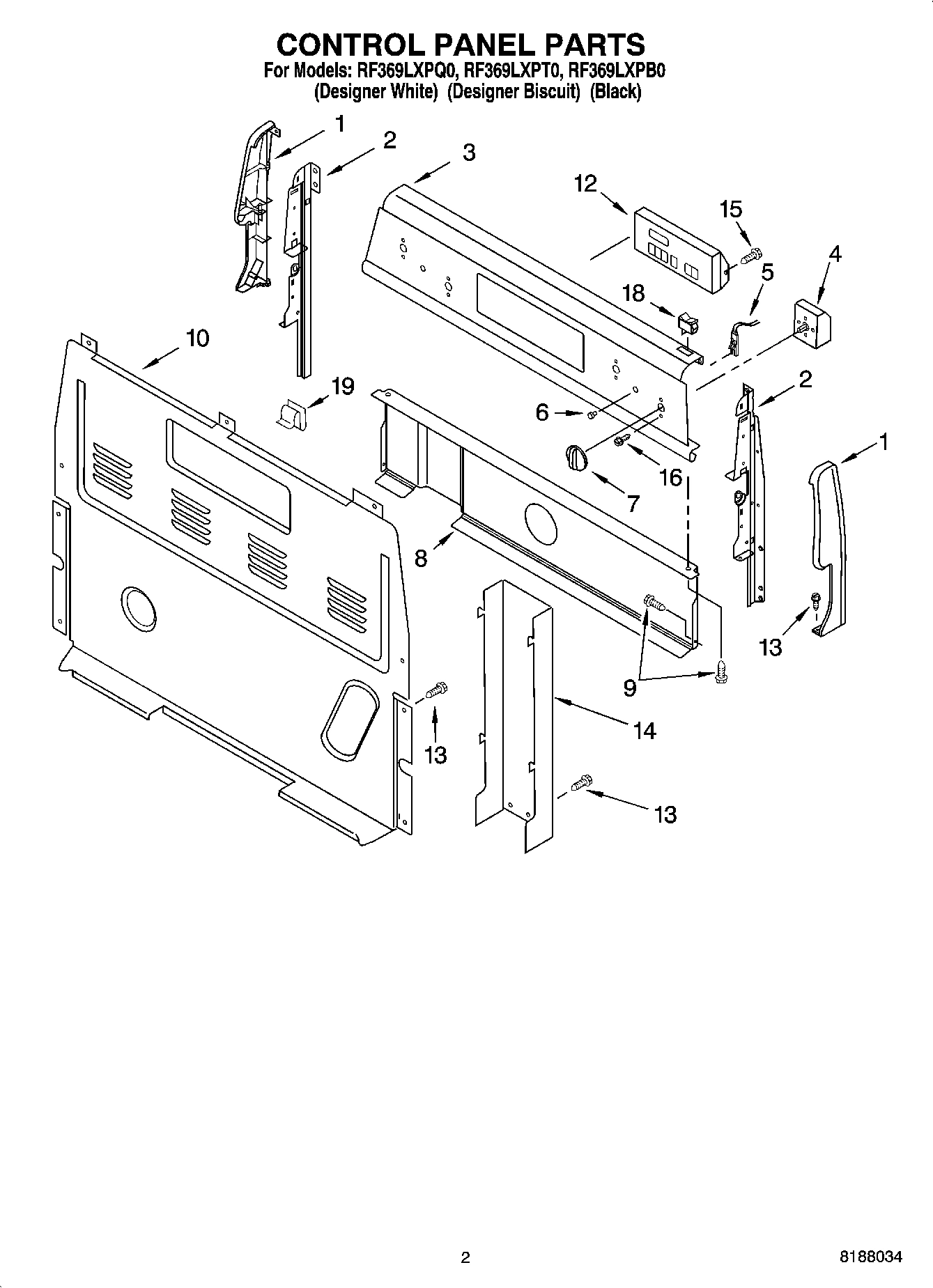 02 - CONTROL PANEL PARTS