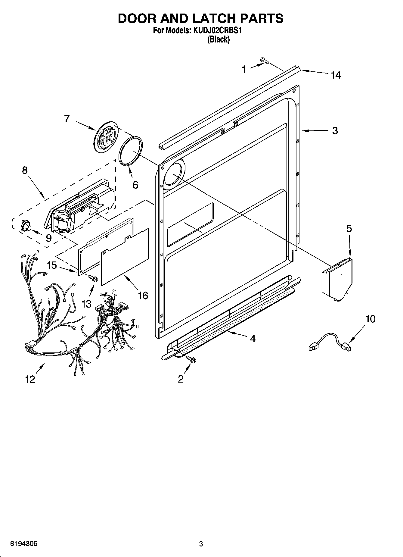 03 - DOOR AND LATCH PARTS