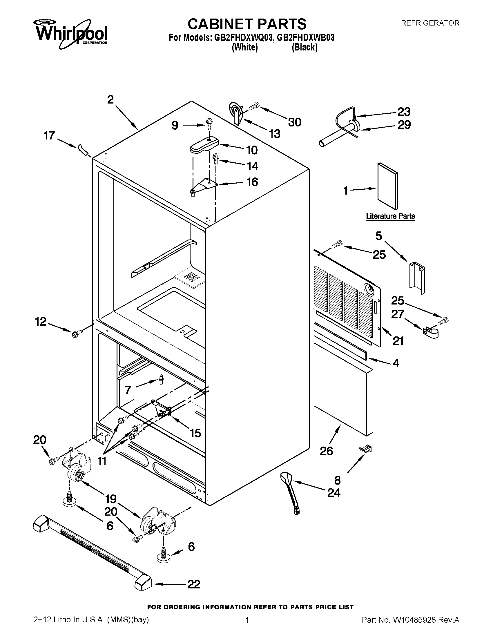 01 - CABINET PARTS