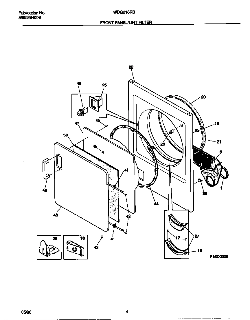 03 - FRONT PANEL/LINT FILTER