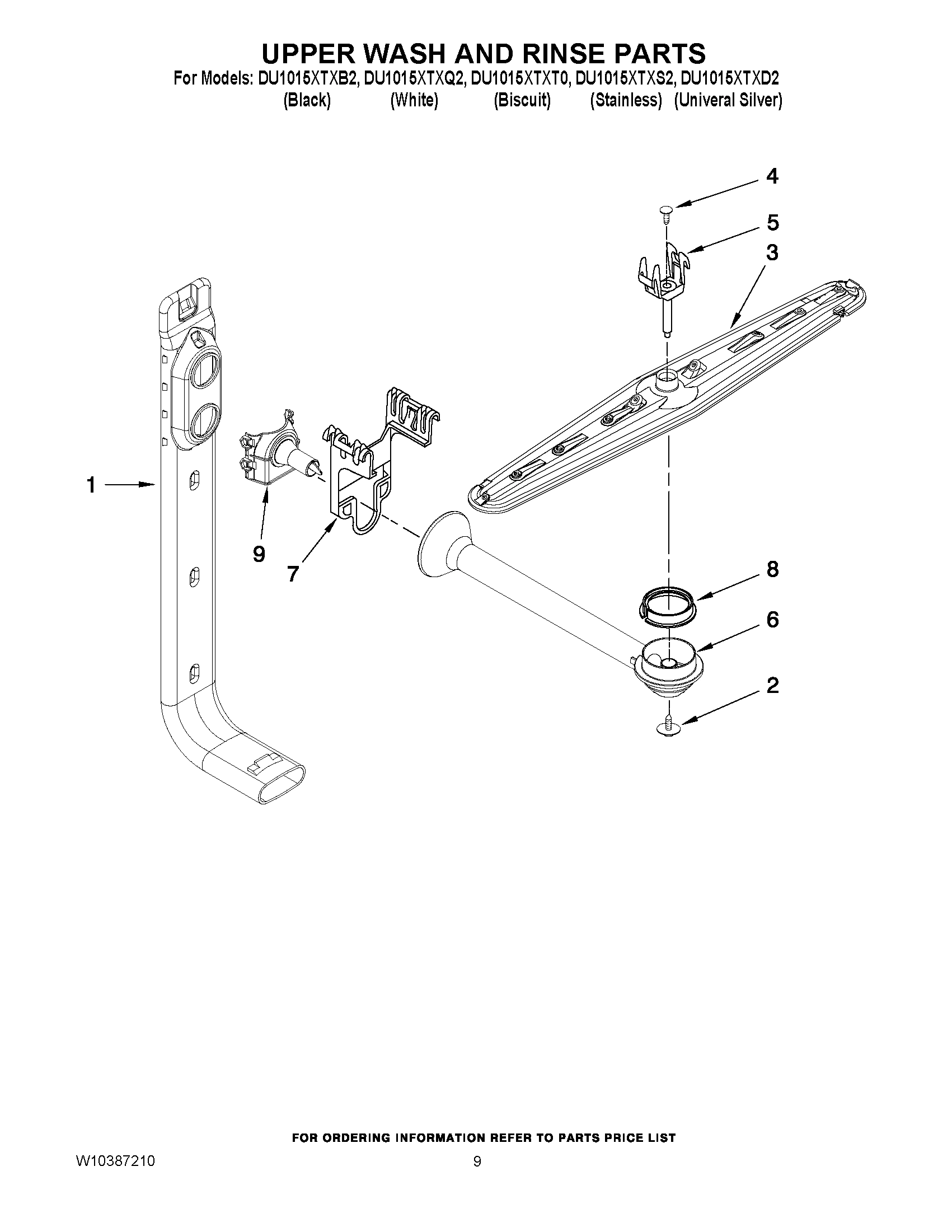 07 - UPPER WASH AND RINSE PARTS