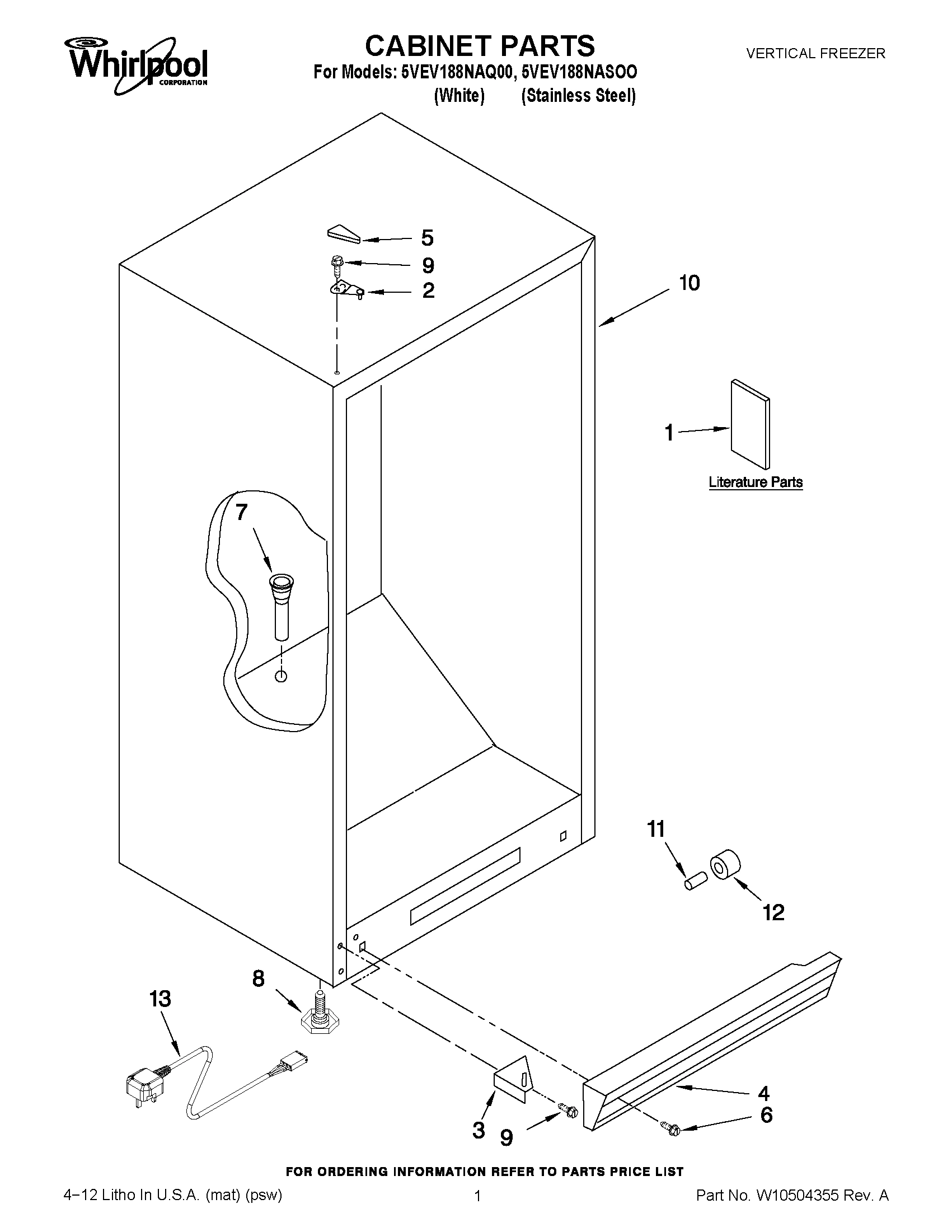 01 - CABINET PARTS