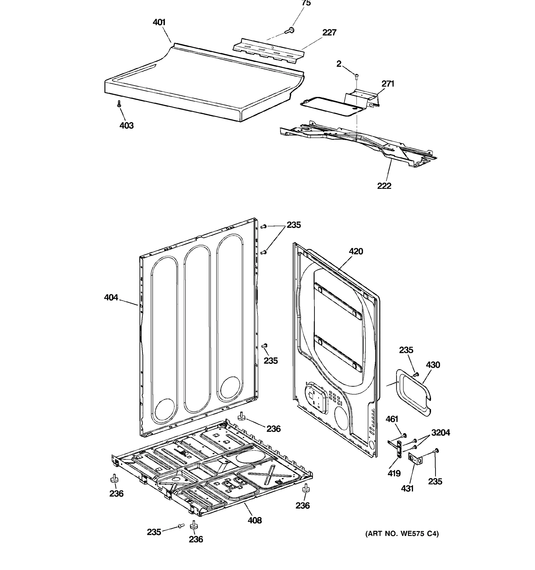 CABINET & TOP PANEL