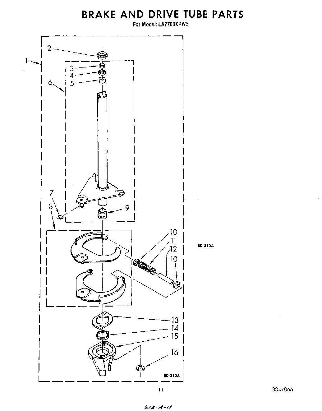 09 - BRAKE AND DRIVE TUBE