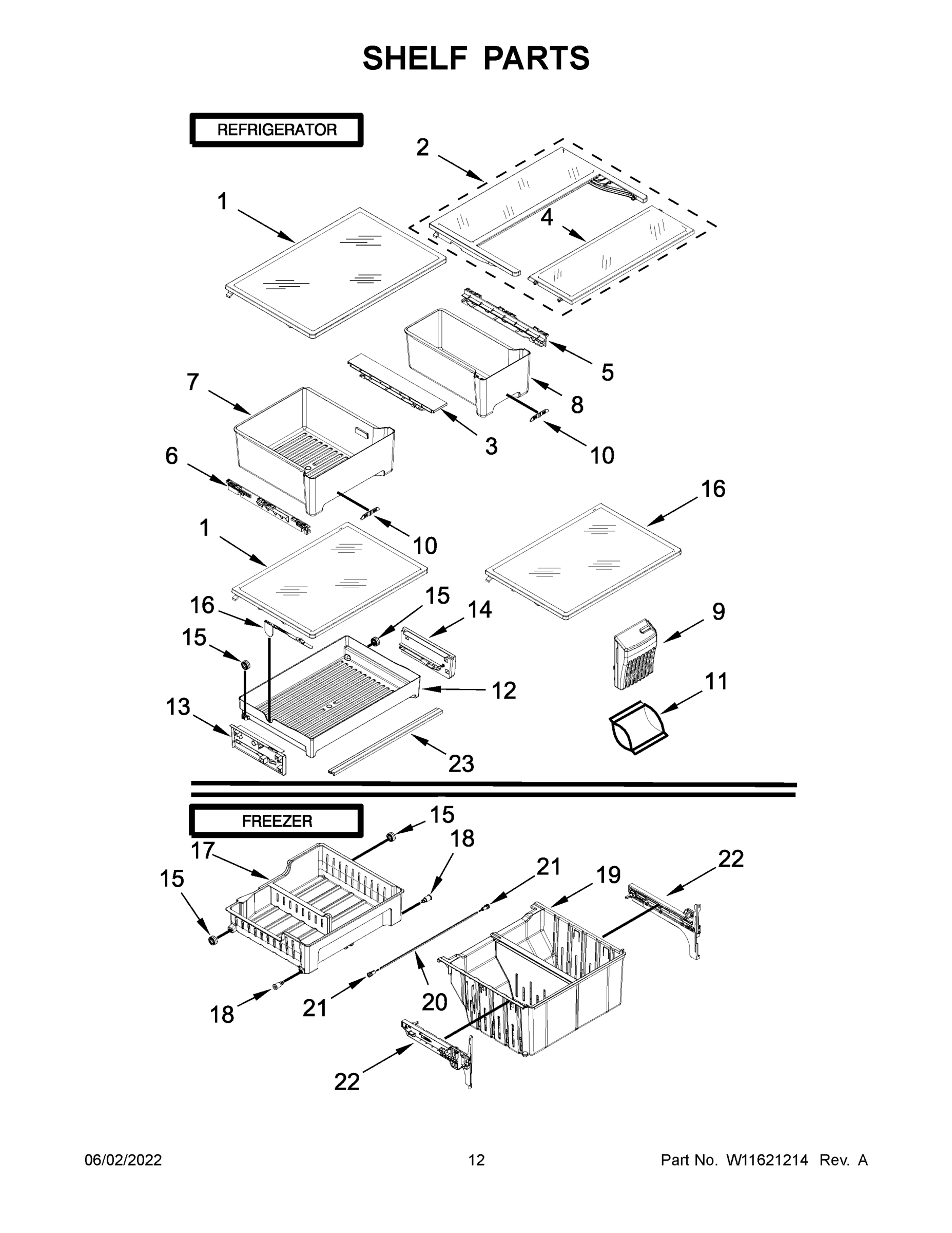 07 - SHELF PARTS